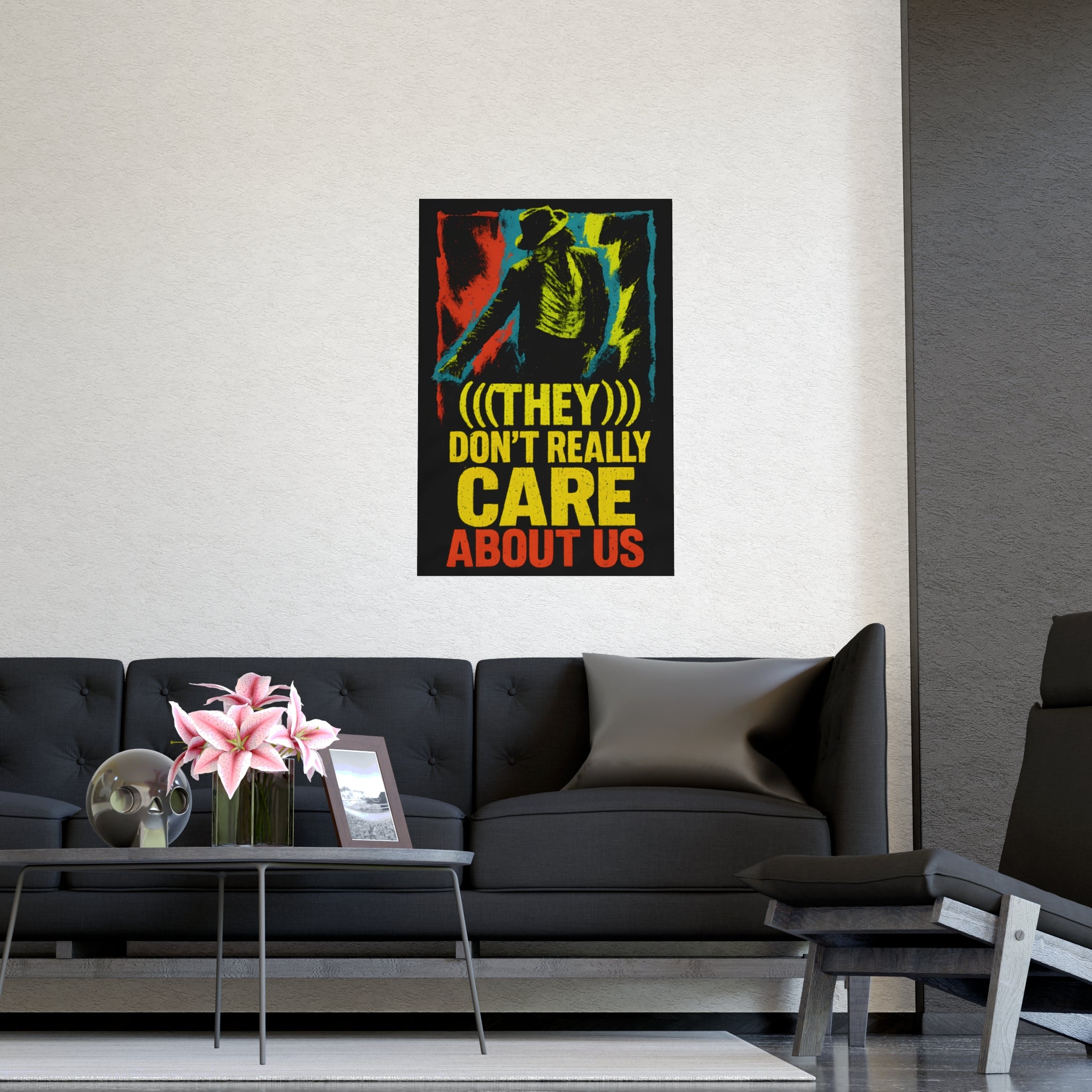 Michael Jackson "(((They ))) Don’t Really Care About Us” Poster