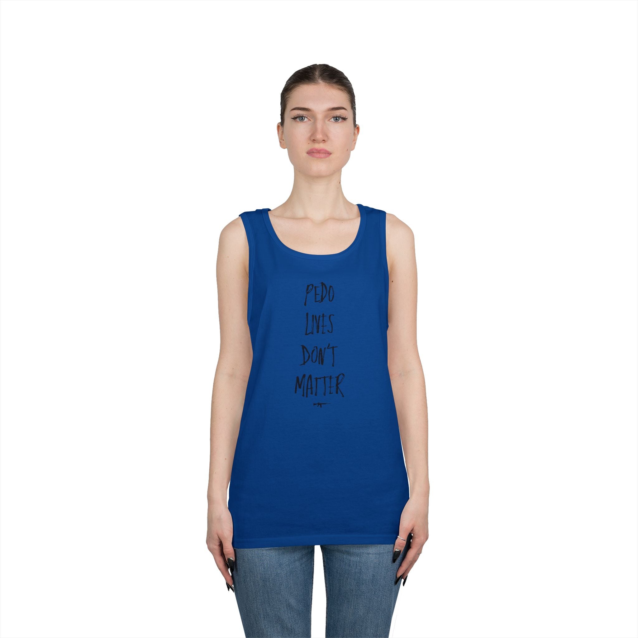 "PDF FILE LIVES DON'T MATTER" #0002 Marker Design Style Tank Top