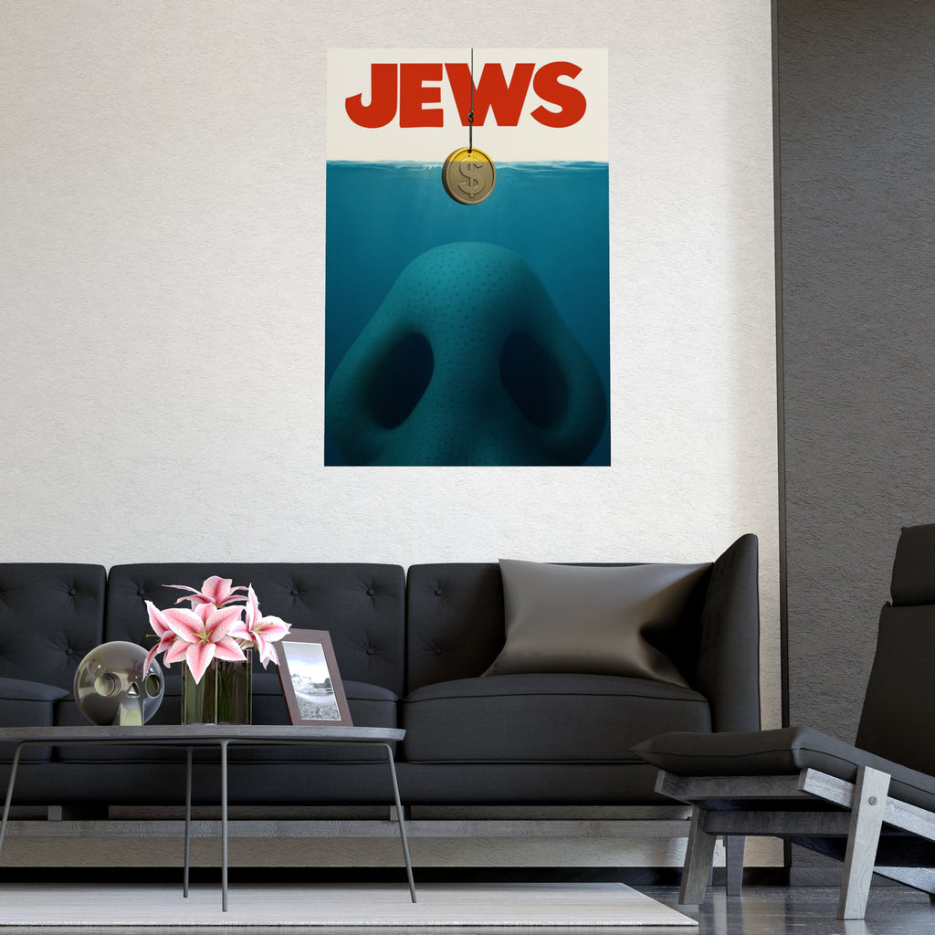 J*WS THE MOVIE (Jaws Parody) "The Good Life", Unique Home Decor, Statement Wall Art, Office Inspiration