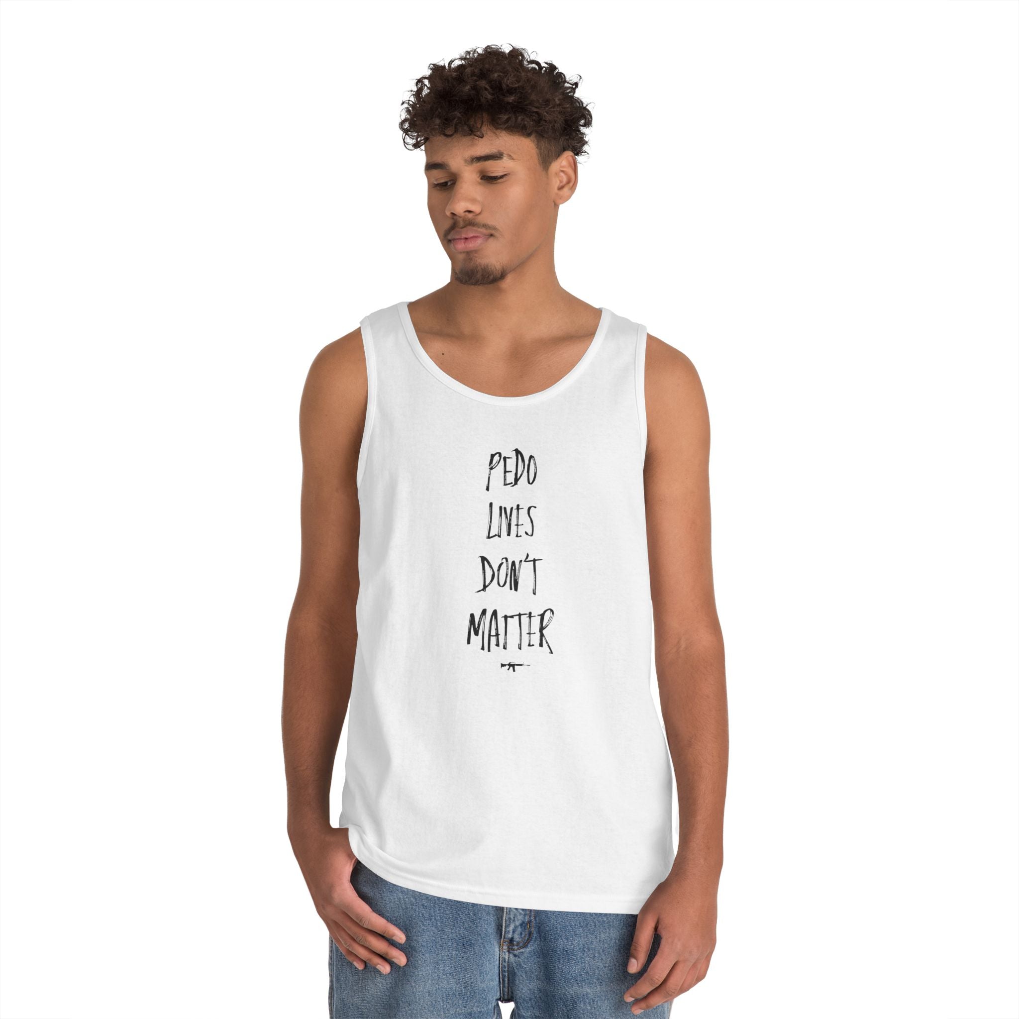 "PDF FILE LIVES DON'T MATTER" #0002 Marker Design Style Tank Top