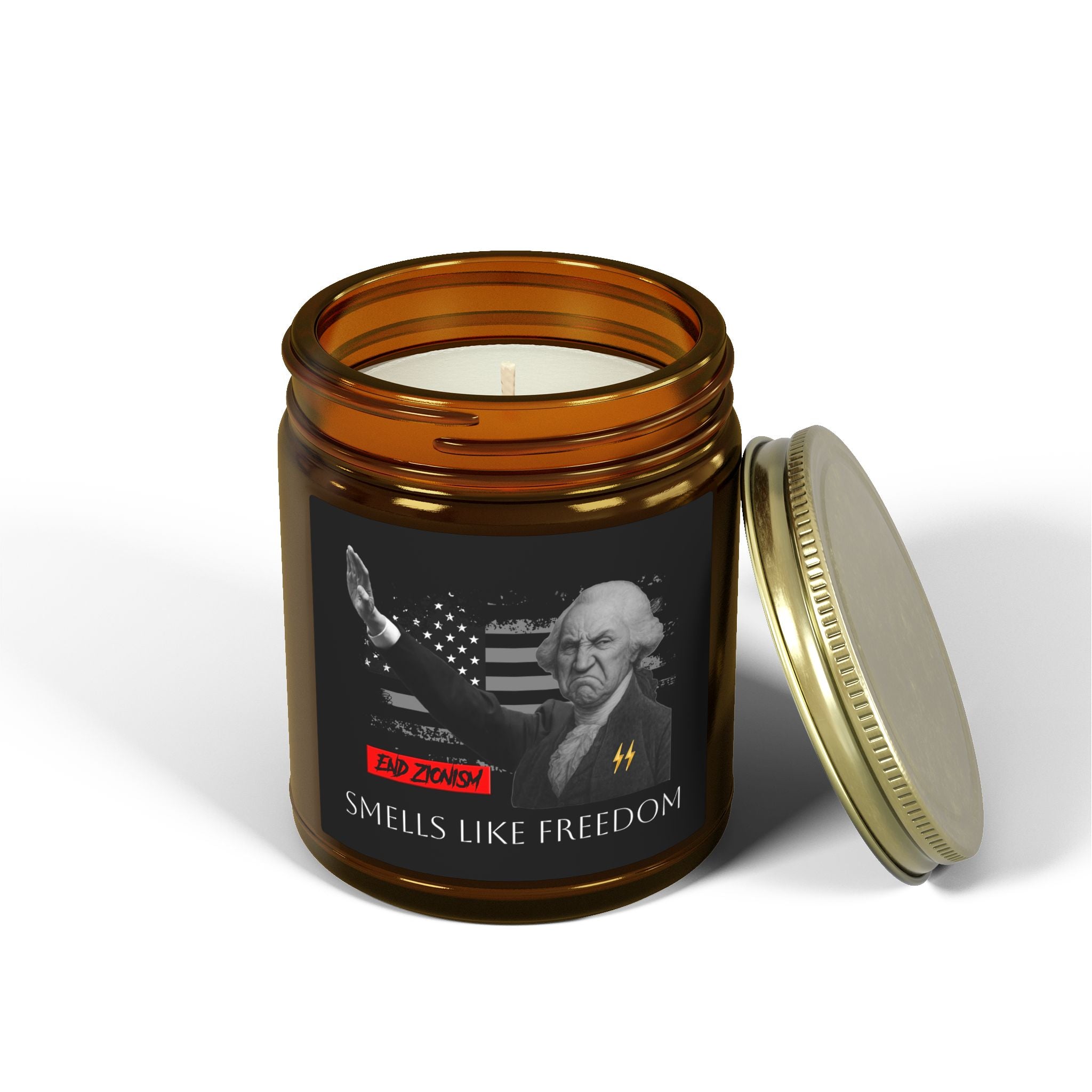 Patriot Scented Candle: "FREEDOM" — Cashmere Musk (4oz, 9oz) TGL [ANTI-SOY / ANTI-ZOG CANDLES]