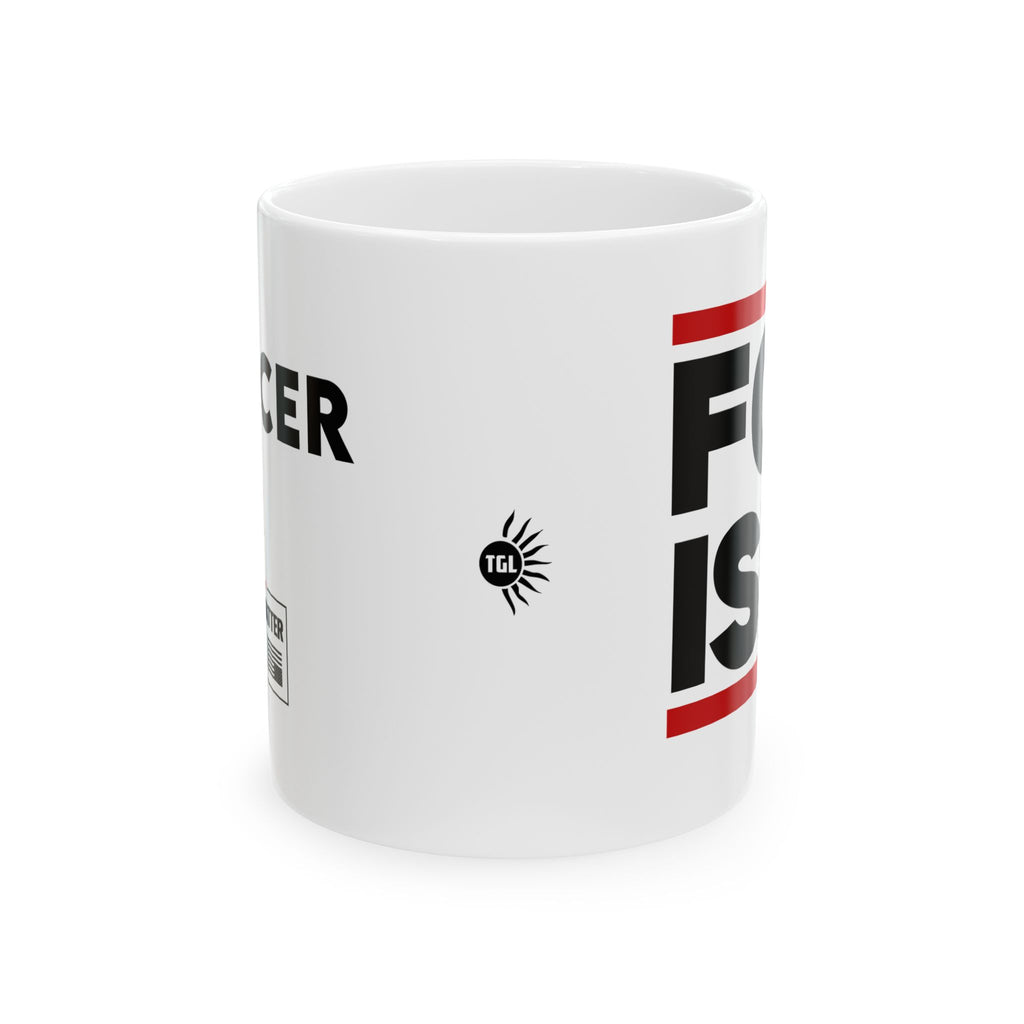 #0003 Noticer Mug - "Noticer" FCK ISRL Ceramic Coffee Cup (11oz, 15oz)
