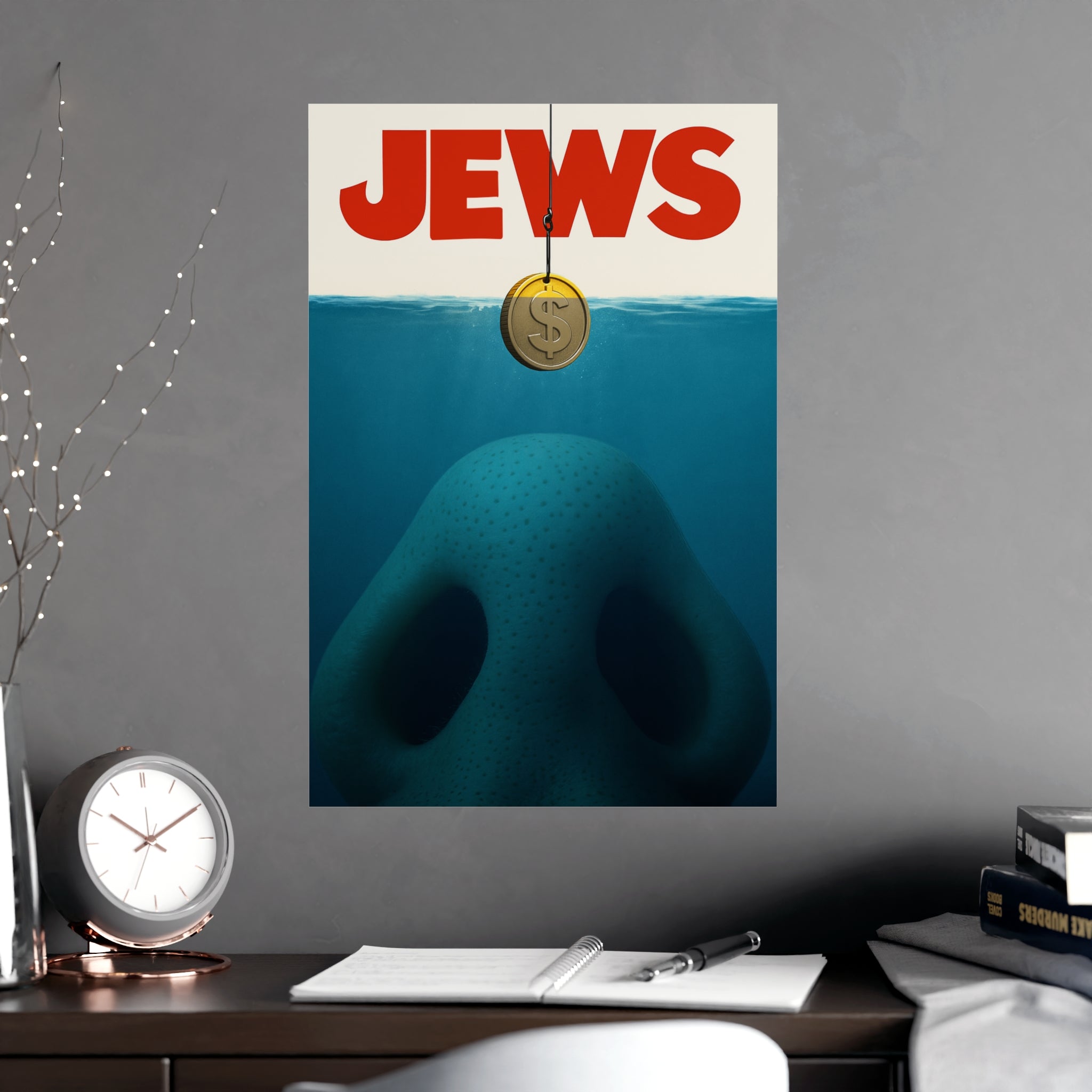 J*WS THE MOVIE (Jaws Parody) "The Good Life", Unique Home Decor, Statement Wall Art, Office Inspiration