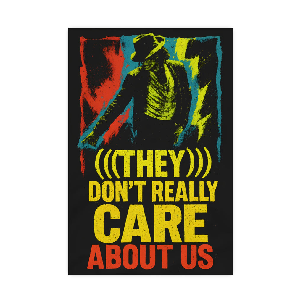 Michael Jackson "(((They ))) Don’t Really Care About Us” Poster