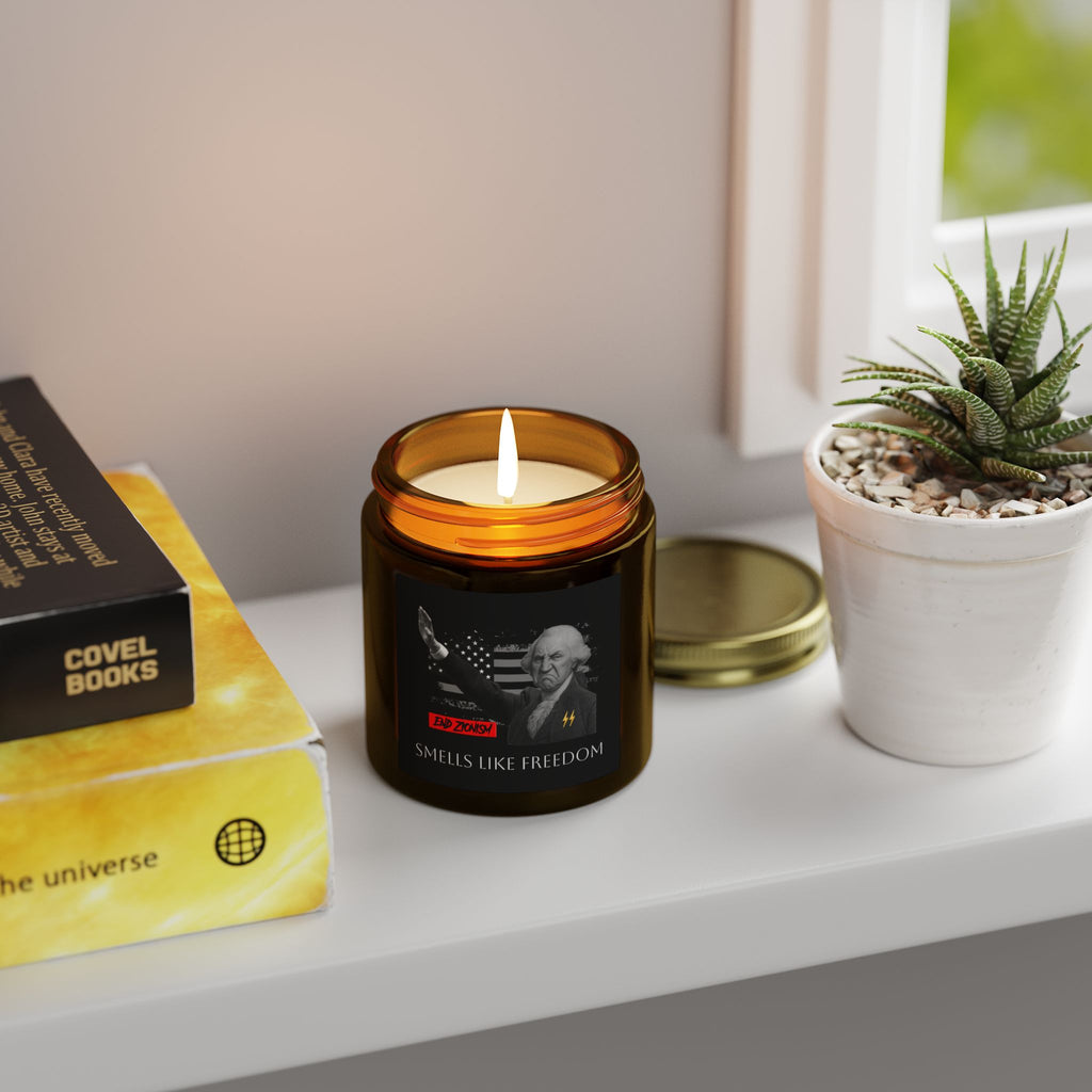 Patriot Scented Candle: "FREEDOM" — Cashmere Musk (4oz, 9oz) TGL [ANTI-SOY / ANTI-ZOG CANDLES]