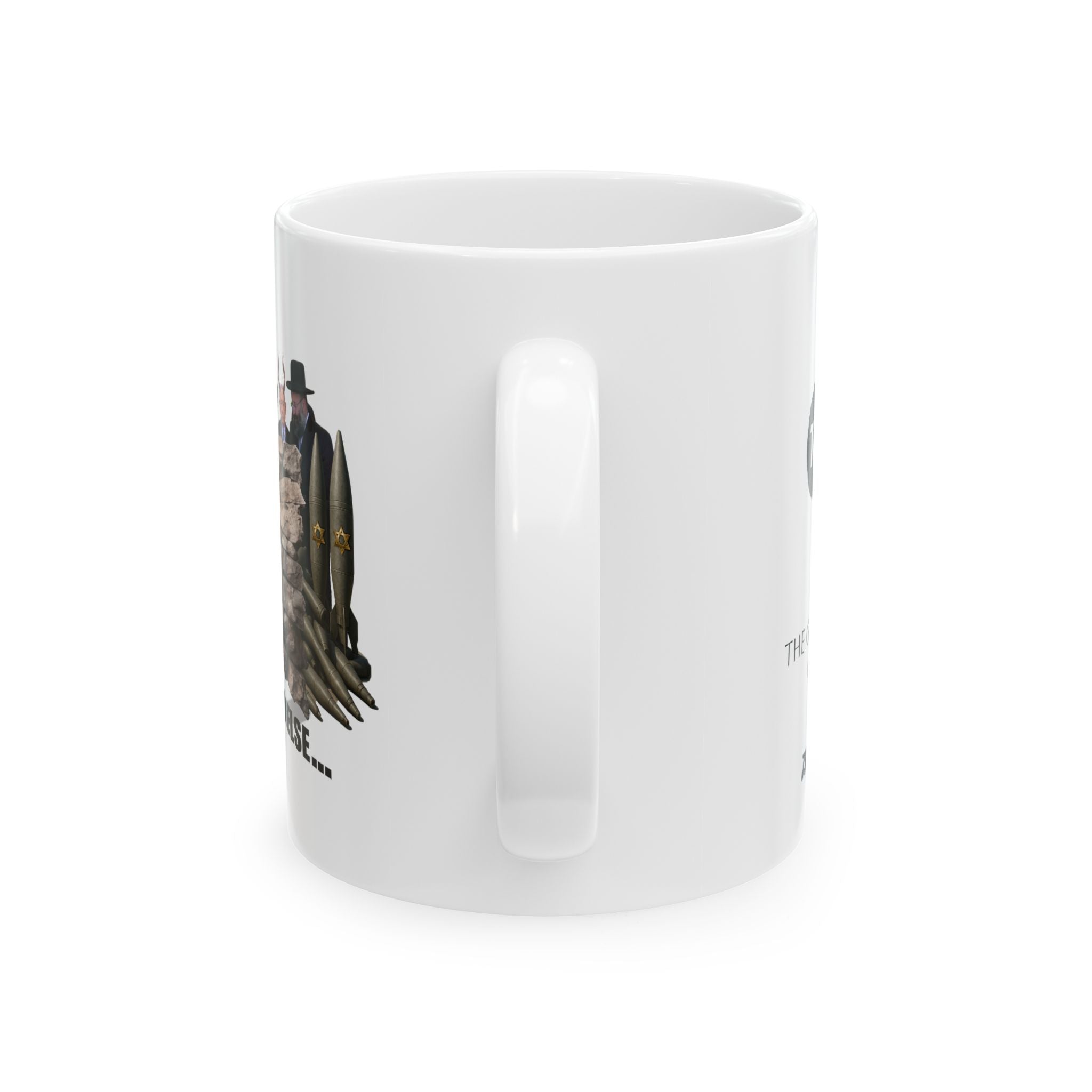 #0002 Noticer Mug - "Be A Good Goy Or Else" Humping Wall Ceramic Coffee Cup (11oz, 15oz)