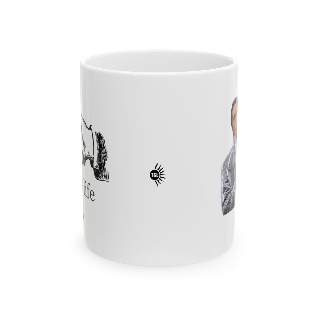 #0001 Noticer Mug - "Early Life" WikiPedia Ceramic Coffee Cup (11oz, 15oz)