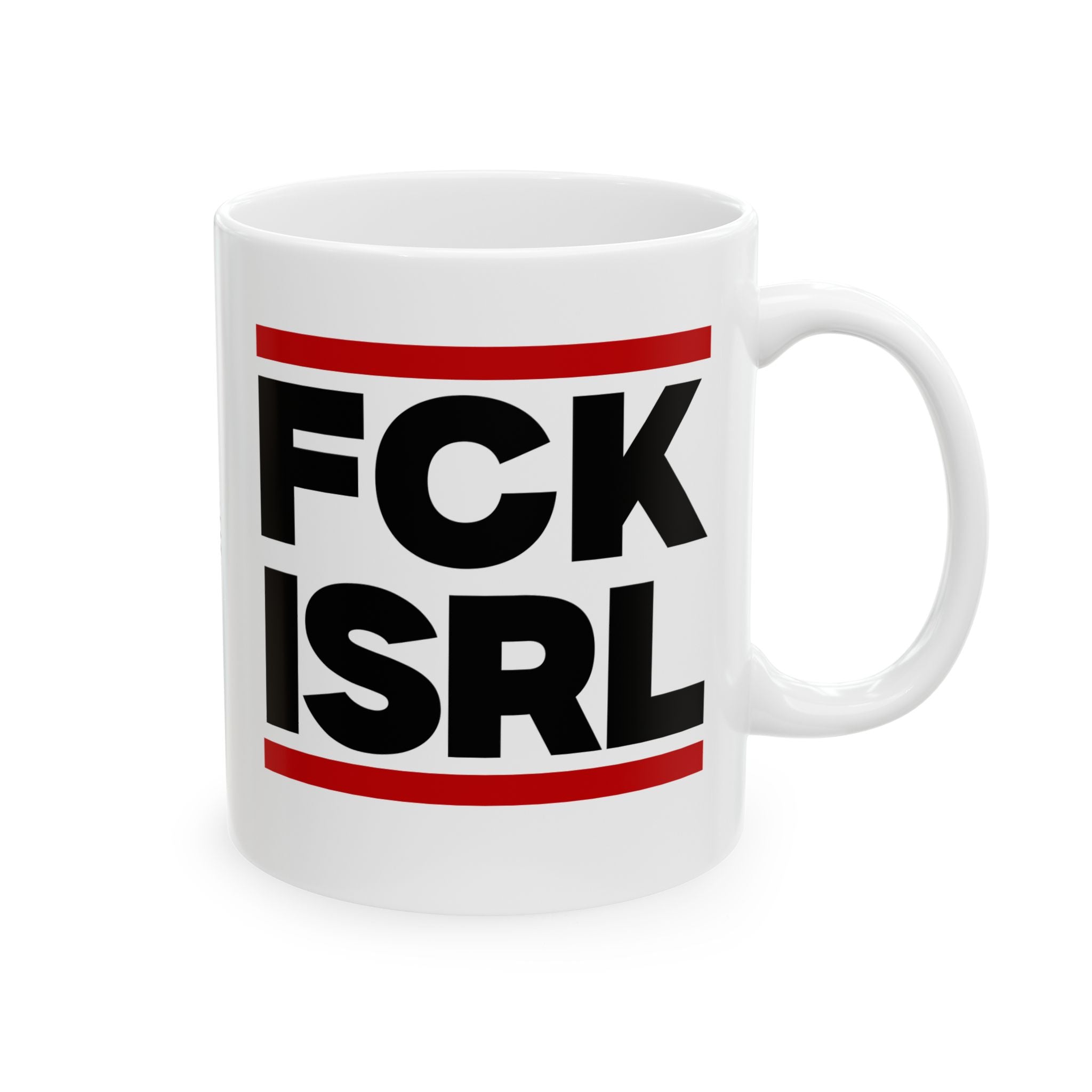 #0003 Noticer Mug - "Noticer" FCK ISRL Ceramic Coffee Cup (11oz, 15oz)
