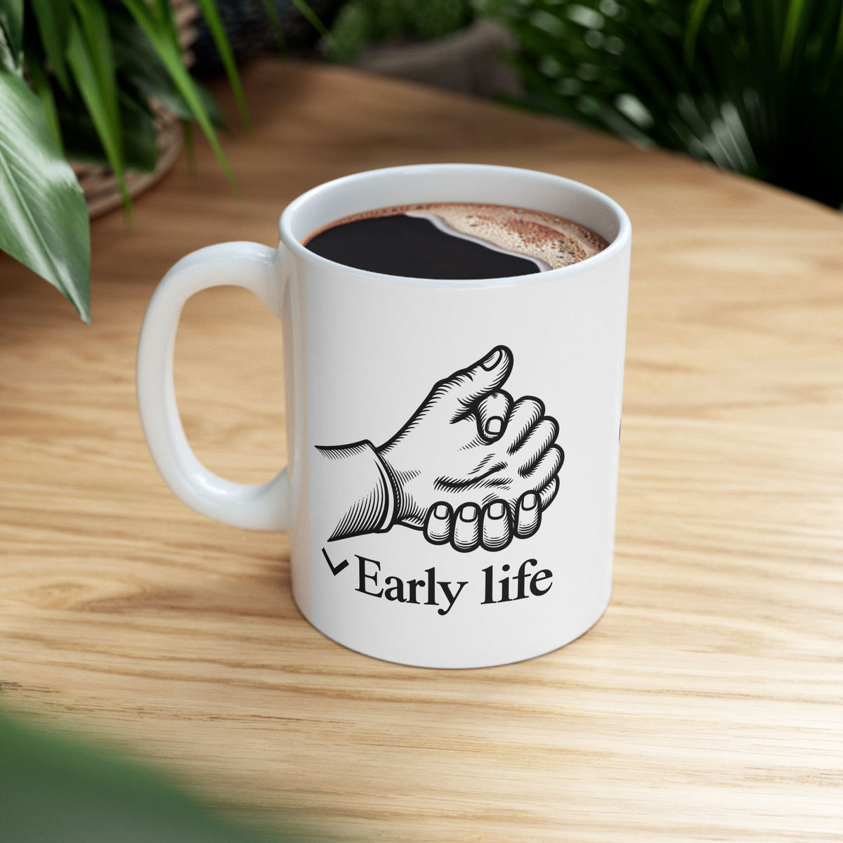 "Early Life" WikiPedia - Noticer Mug - (11oz, 15oz)