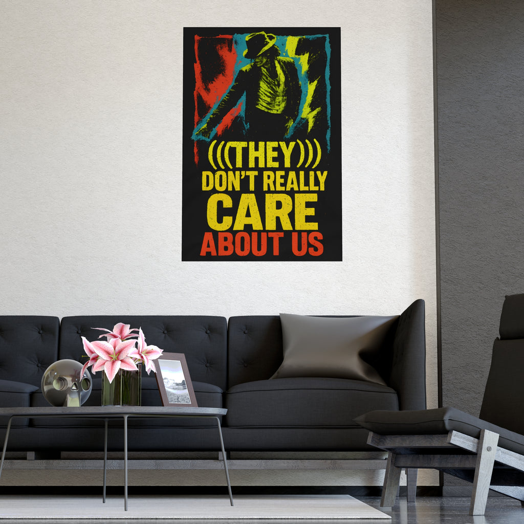 Michael Jackson "(((They ))) Don’t Really Care About Us” Poster