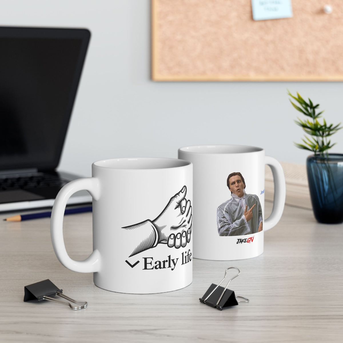 "Early Life" WikiPedia - Noticer Mug - (11oz, 15oz)