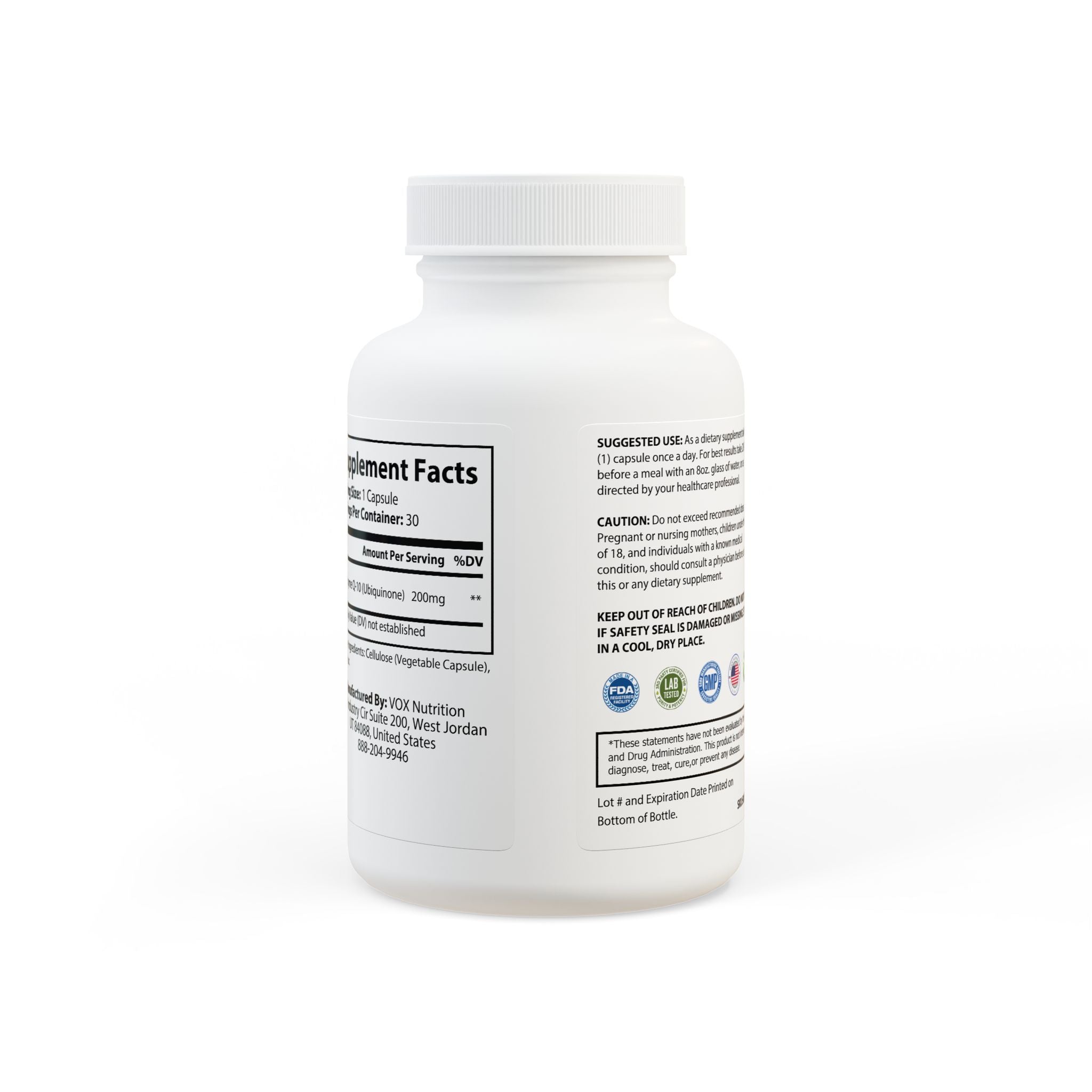 CoQ10 (Ubiquinone) Dementia Prevention (30 Capsules) *Statin Support*