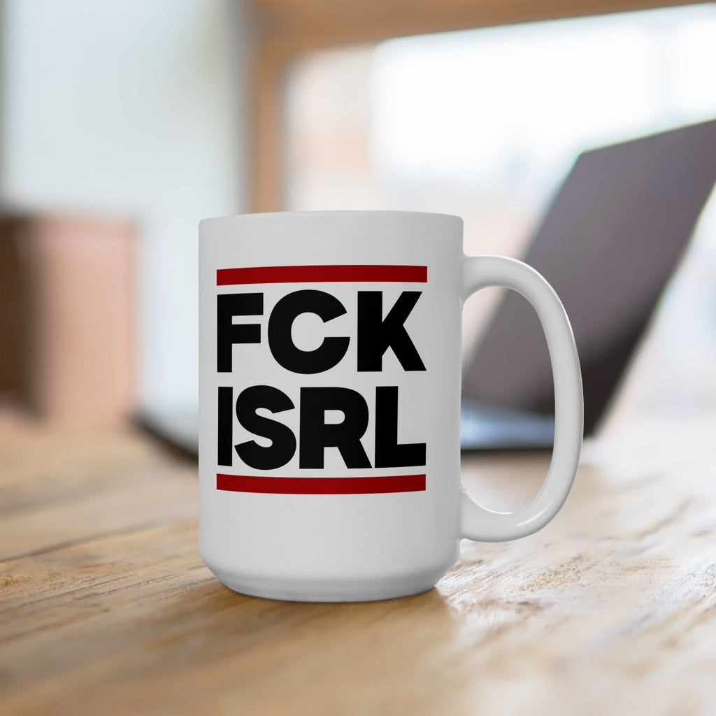 #0003 Noticer Mug - "Noticer" FCK ISRL Ceramic Coffee Cup (11oz, 15oz)