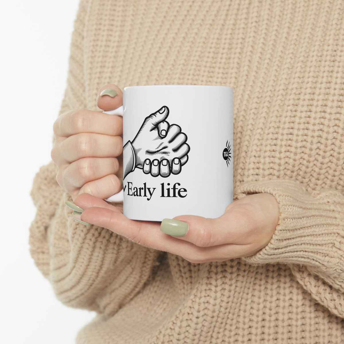 "Early Life" WikiPedia - Noticer Mug - (11oz, 15oz)
