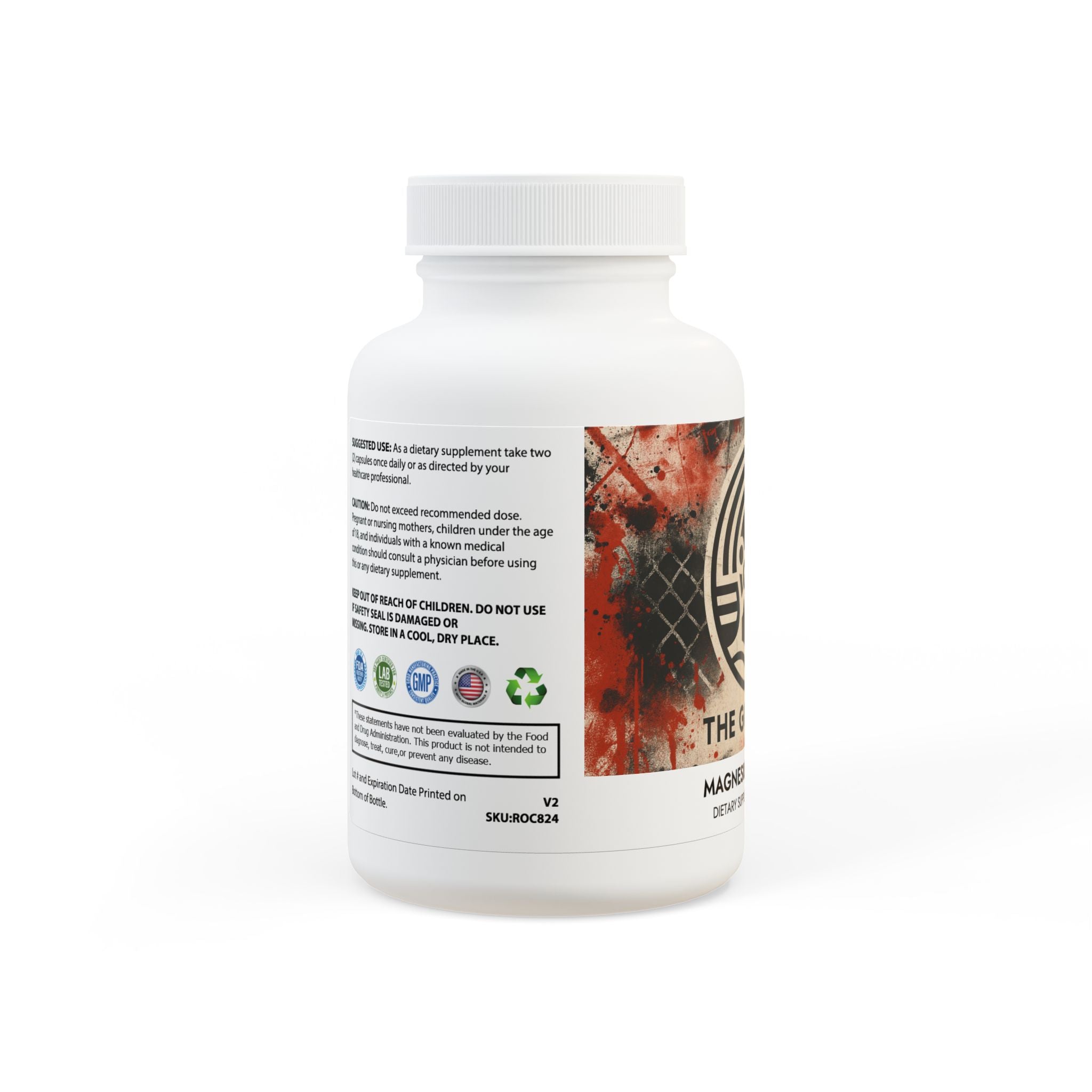 Magnesium Glycinate (High Absorption Rice Flour) Supplement (60 Capsules)