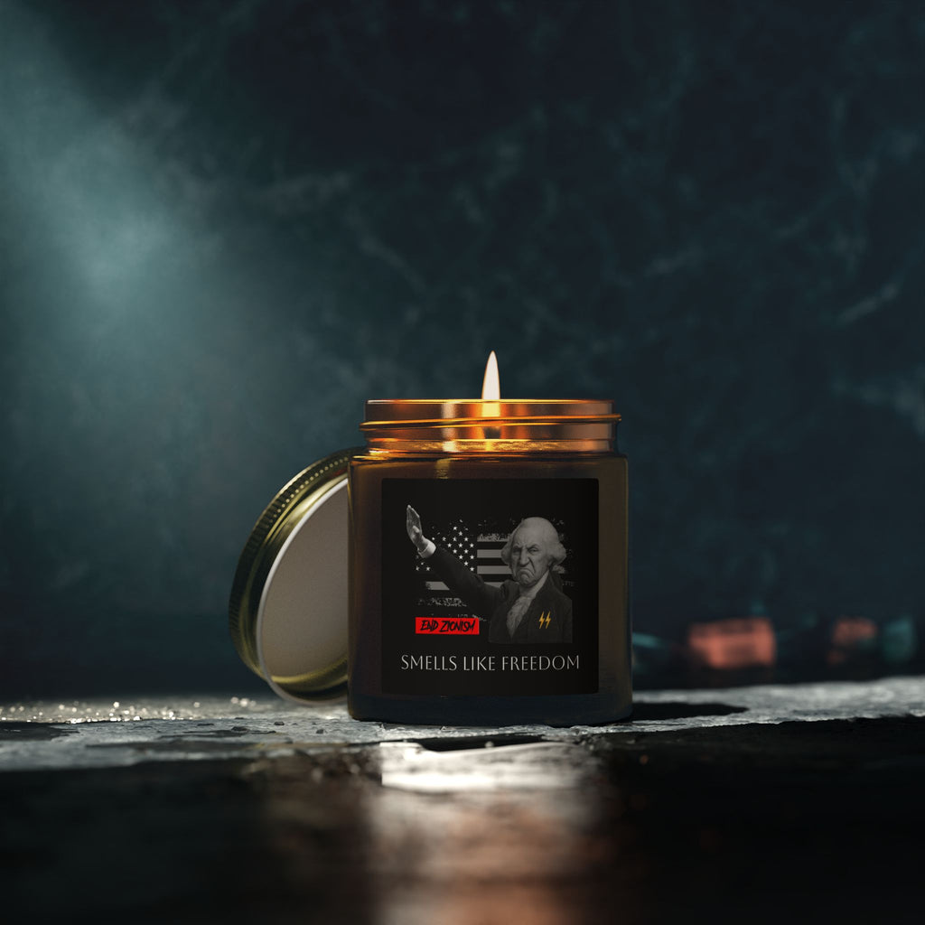 Patriot Scented Candle: "FREEDOM" — Cashmere Musk (4oz, 9oz) TGL [ANTI-SOY / ANTI-ZOG CANDLES]