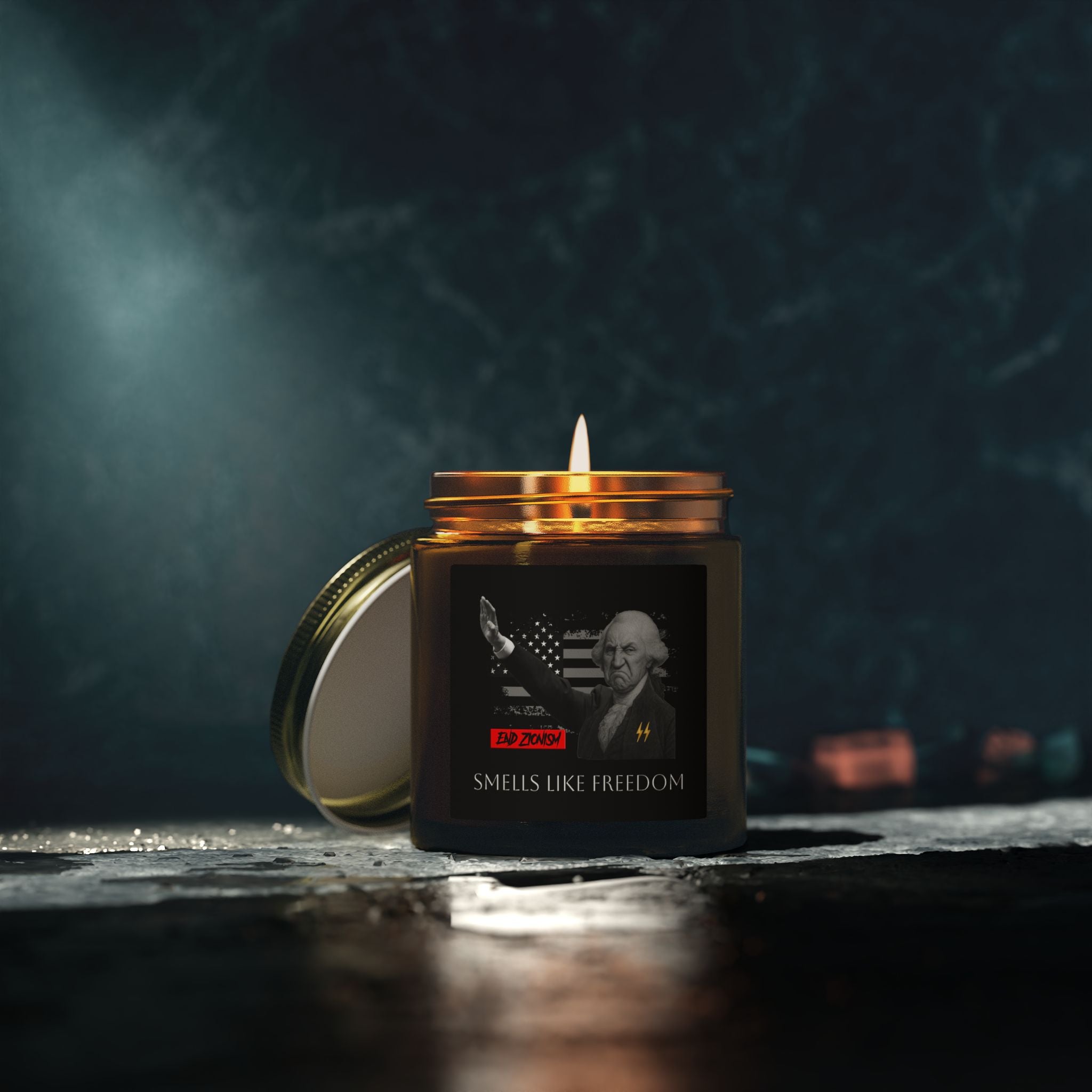 Patriot Scented Candle: "FREEDOM" — Cashmere Musk (4oz, 9oz) TGL [ANTI-SOY / ANTI-ZOG CANDLES]