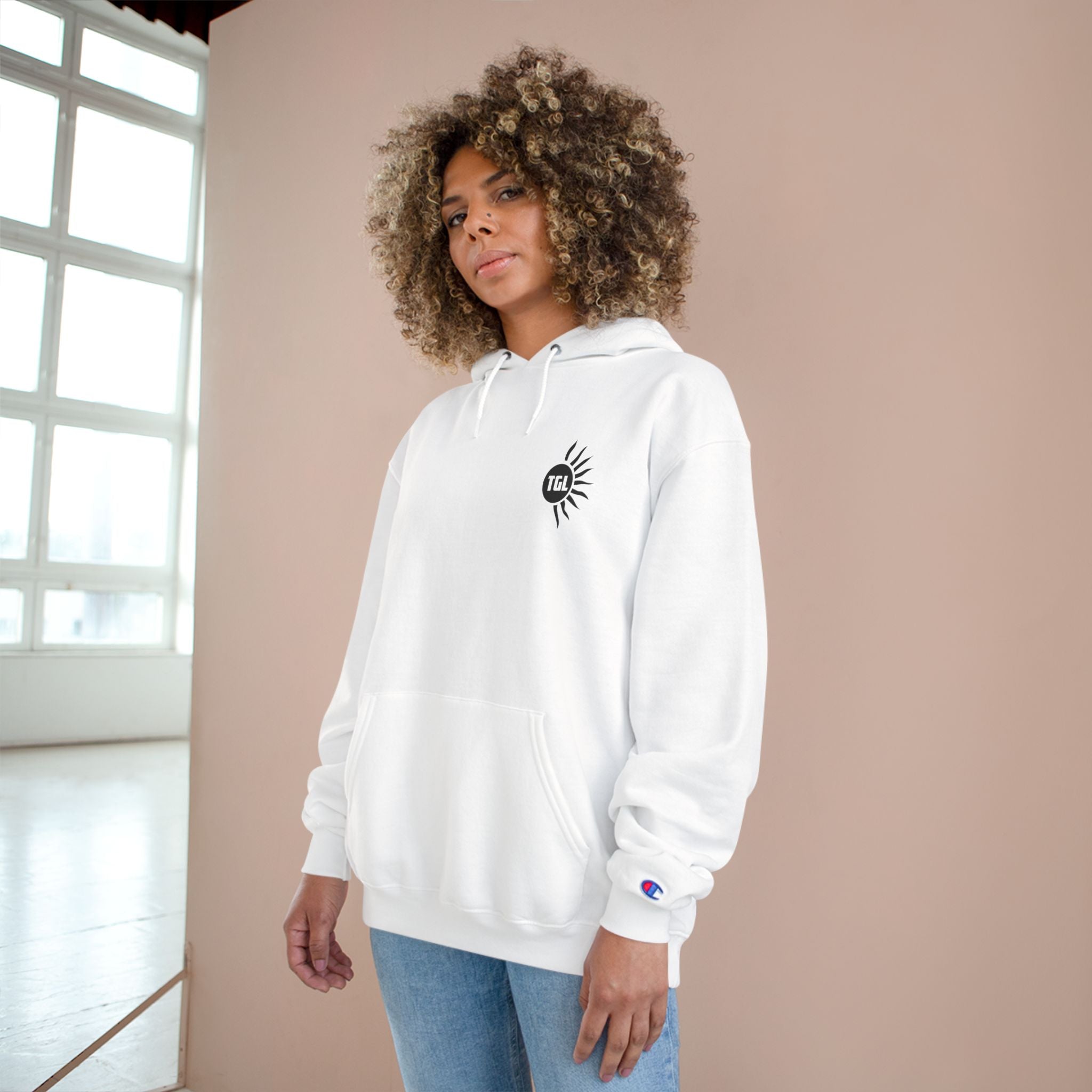 Champion Hoodie Collab: "AIPAC is a foreign agent" JFK Hoodie Unisex - Heavyweight
