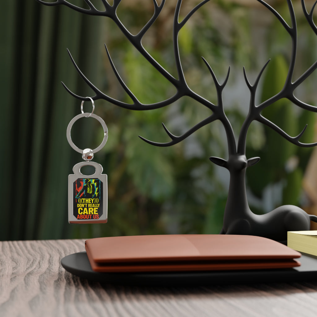 “They Don’t Really Care About Us” - Photo Keyring