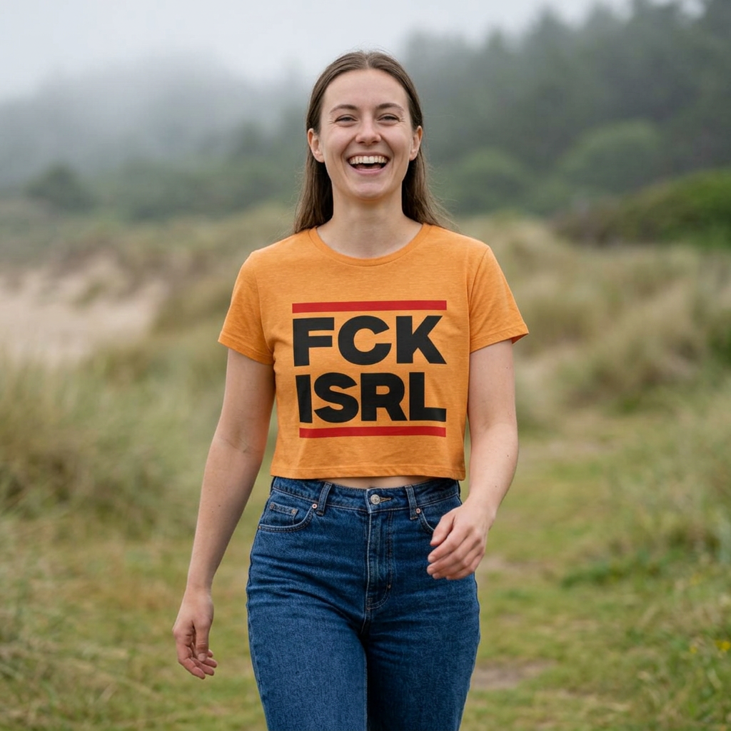 FCK ISRL - Women's Noticer Crop Top Tee