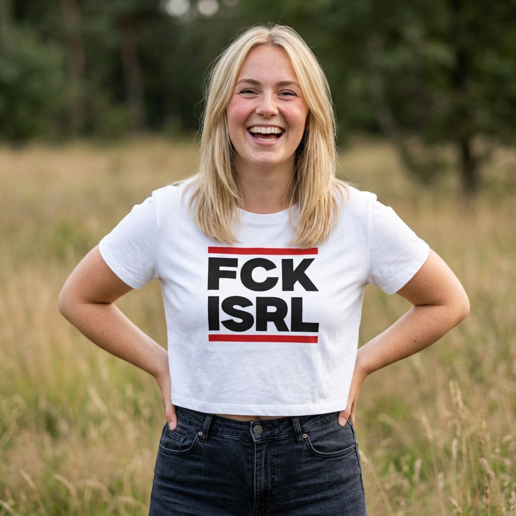 FCK ISRL - Women's Noticer Crop Top Tee