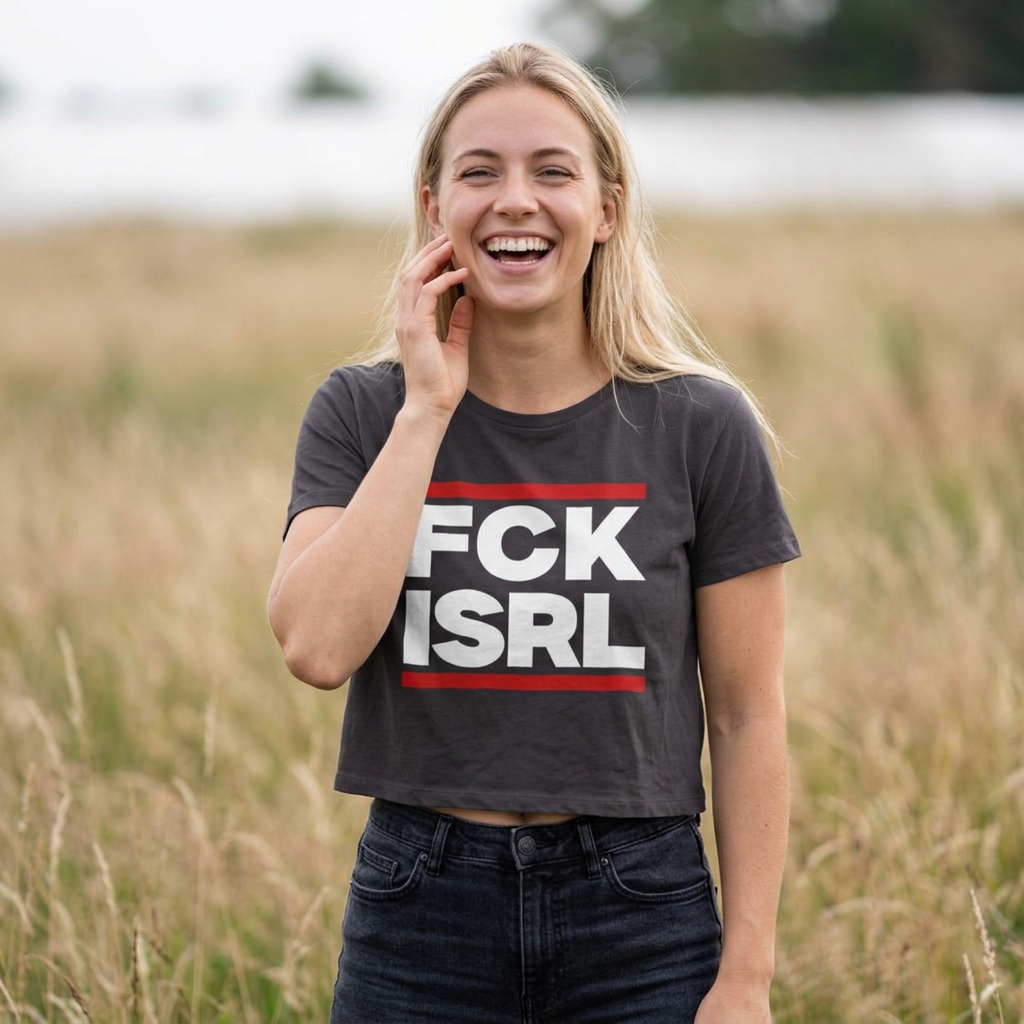 FCK ISRL - Women's Noticer Crop Top Tee