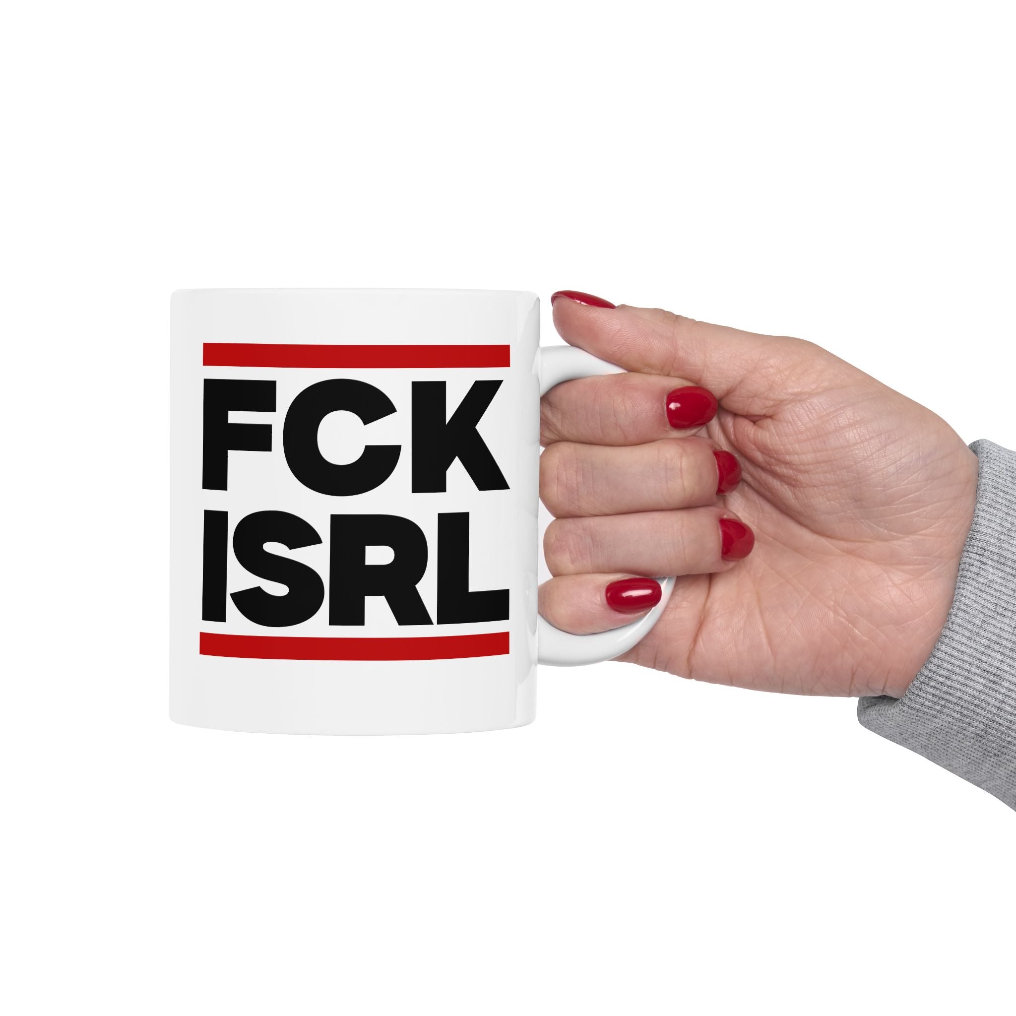 #0003 Noticer Mug - "Noticer" FCK ISRL Ceramic Coffee Cup (11oz, 15oz)