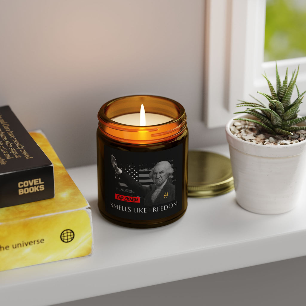 Patriot Scented Candle: "FREEDOM" — Cashmere Musk (4oz, 9oz) TGL [ANTI-SOY / ANTI-ZOG CANDLES]