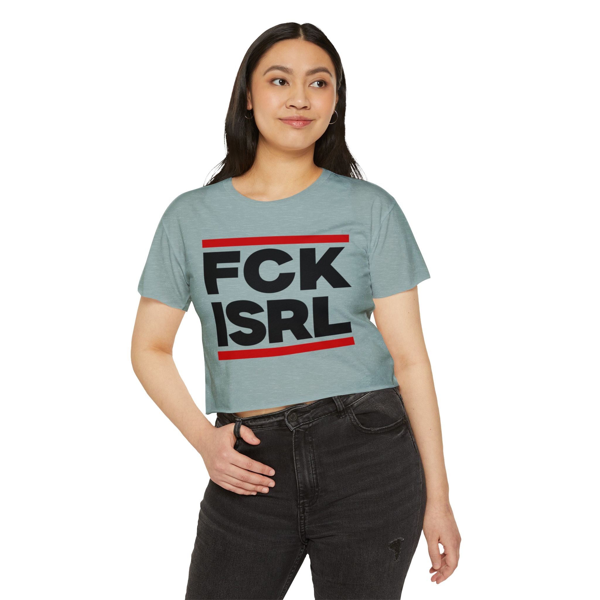 FCK ISRL - Women's Noticer Crop Top Tee
