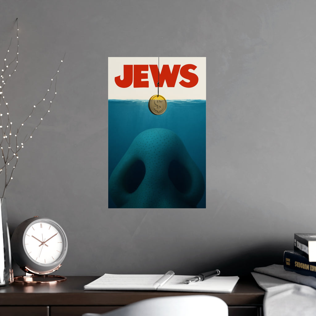 J*WS THE MOVIE (Jaws Parody) "The Good Life", Unique Home Decor, Statement Wall Art, Office Inspiration