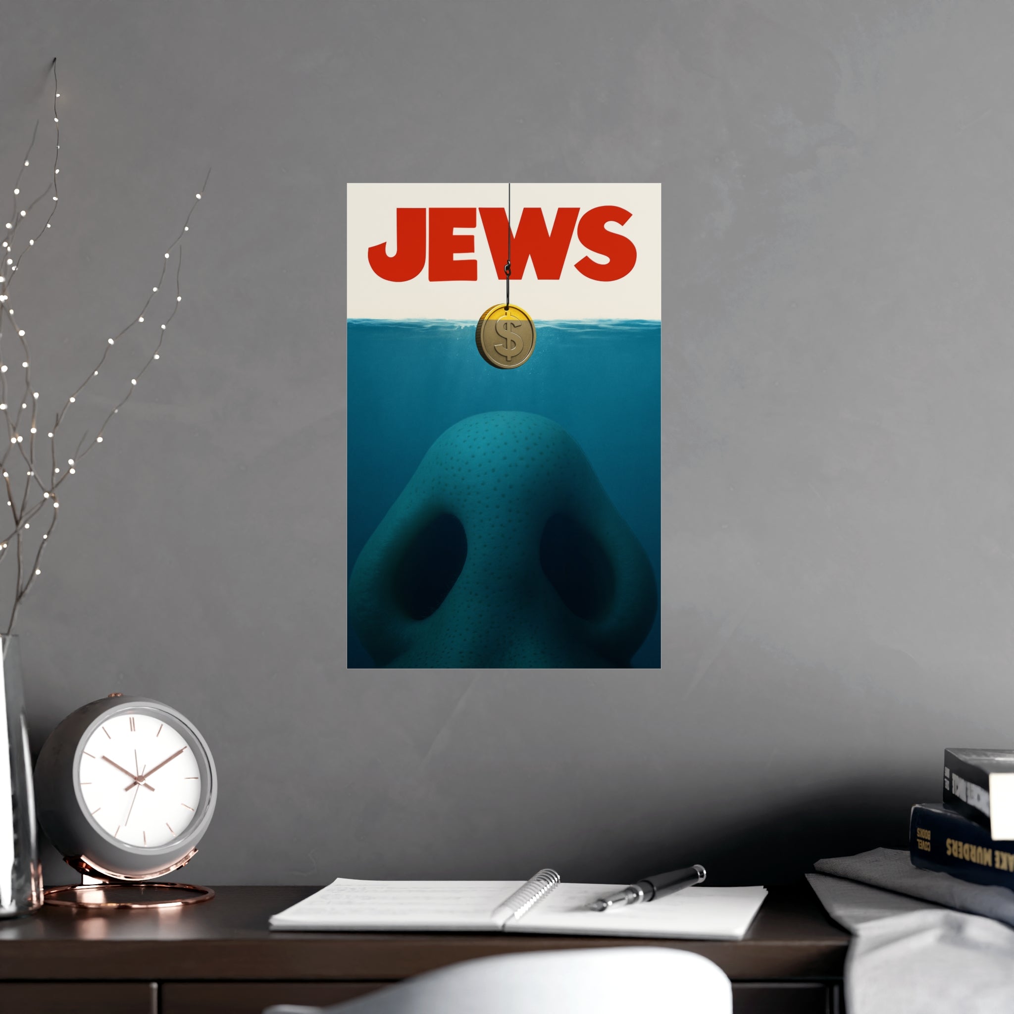 J*WS THE MOVIE (Jaws Parody) "The Good Life", Unique Home Decor, Statement Wall Art, Office Inspiration