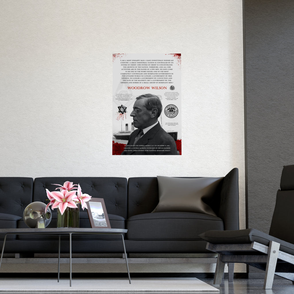 REAL HISTORY #0001 - Woodrow Wilson "Federal Reserve Regret", Federal Reserve, Real History Artwork