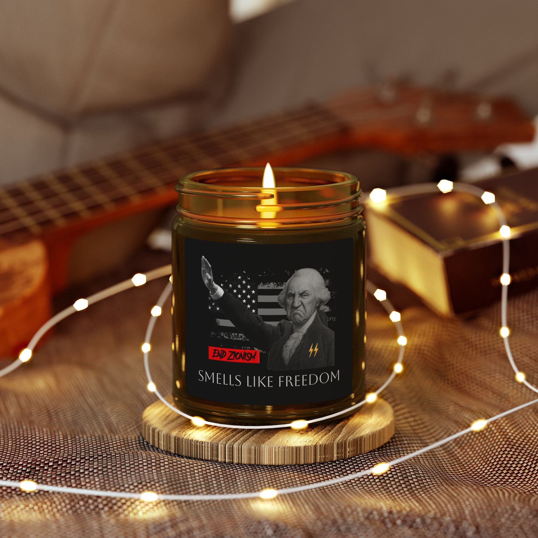 Patriot Scented Candle: "FREEDOM" — Cashmere Musk (4oz, 9oz) TGL [ANTI-SOY / ANTI-ZOG CANDLES]