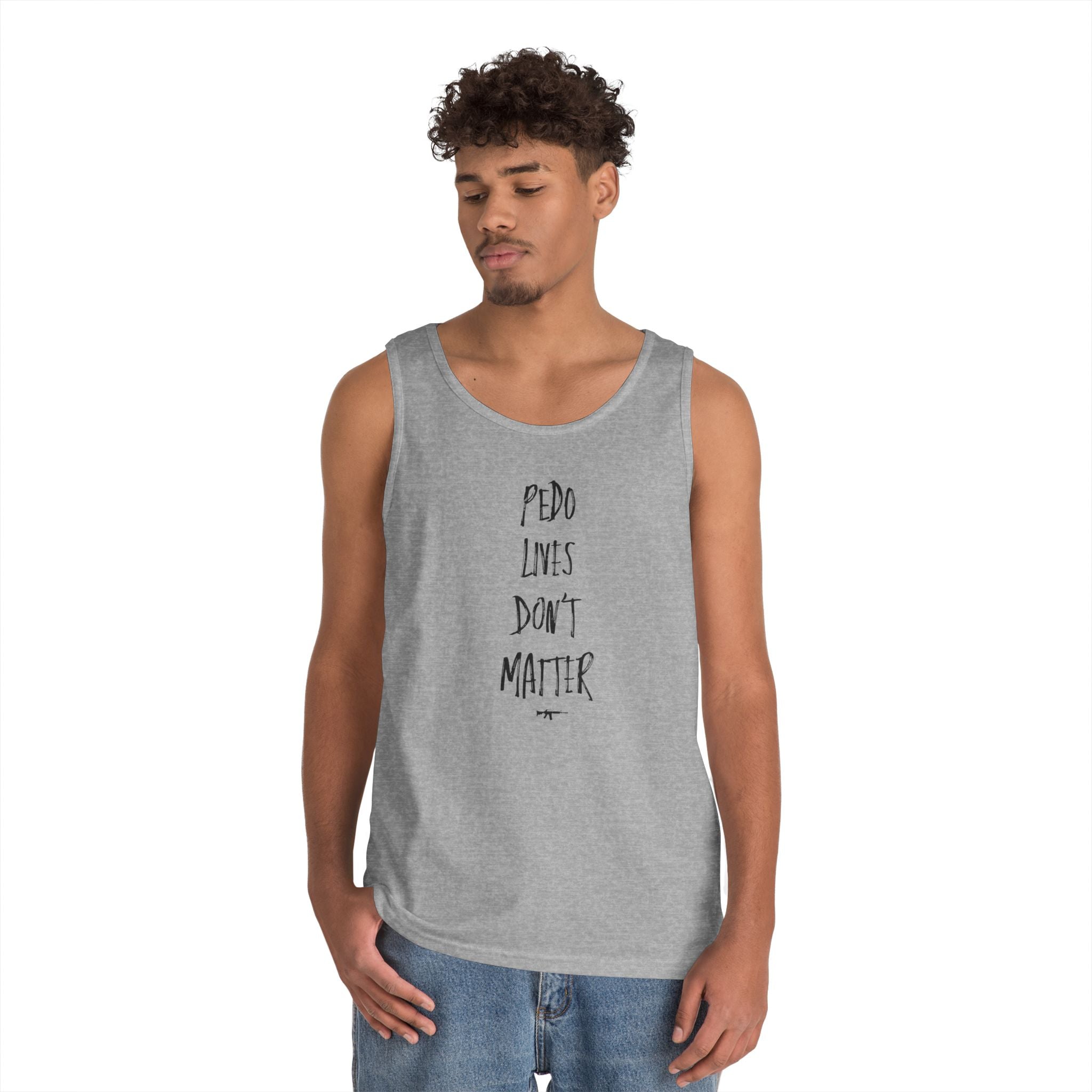 "PDF FILE LIVES DON'T MATTER" #0002 Marker Design Style Tank Top