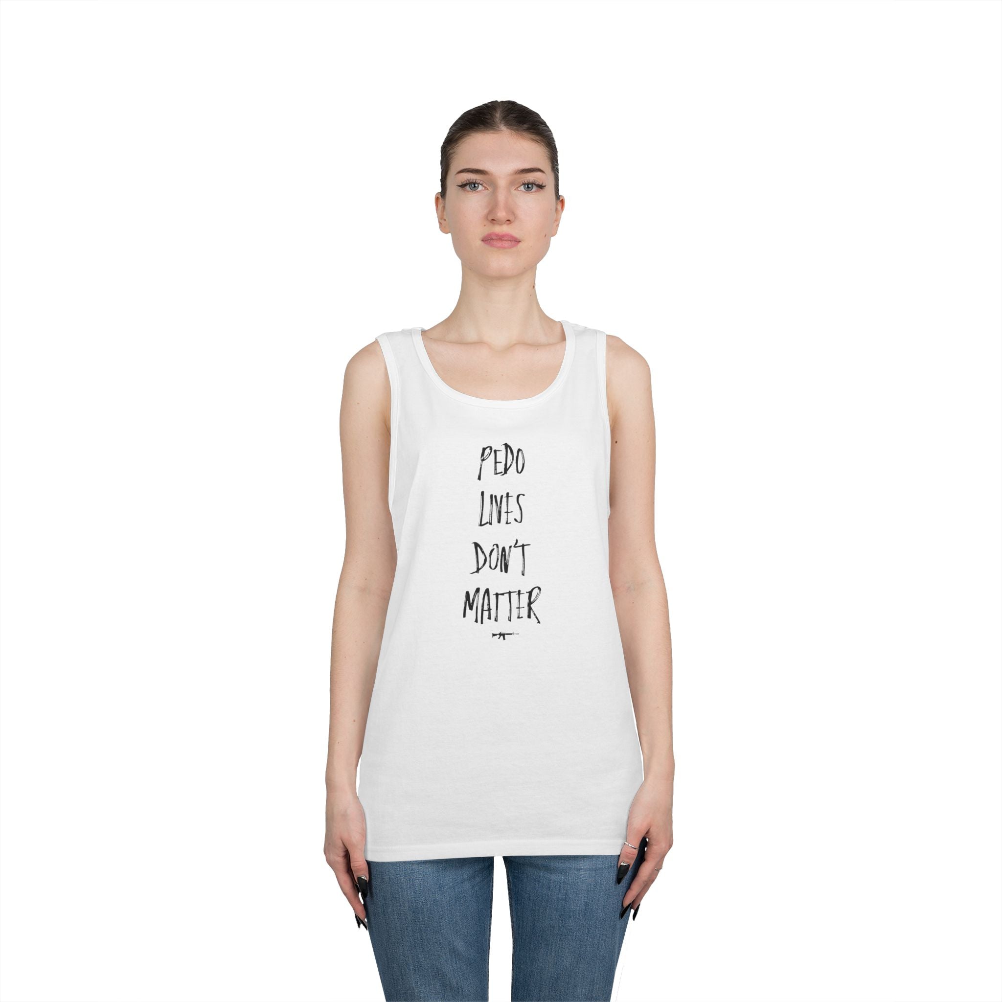"PDF FILE LIVES DON'T MATTER" #0002 Marker Design Style Tank Top