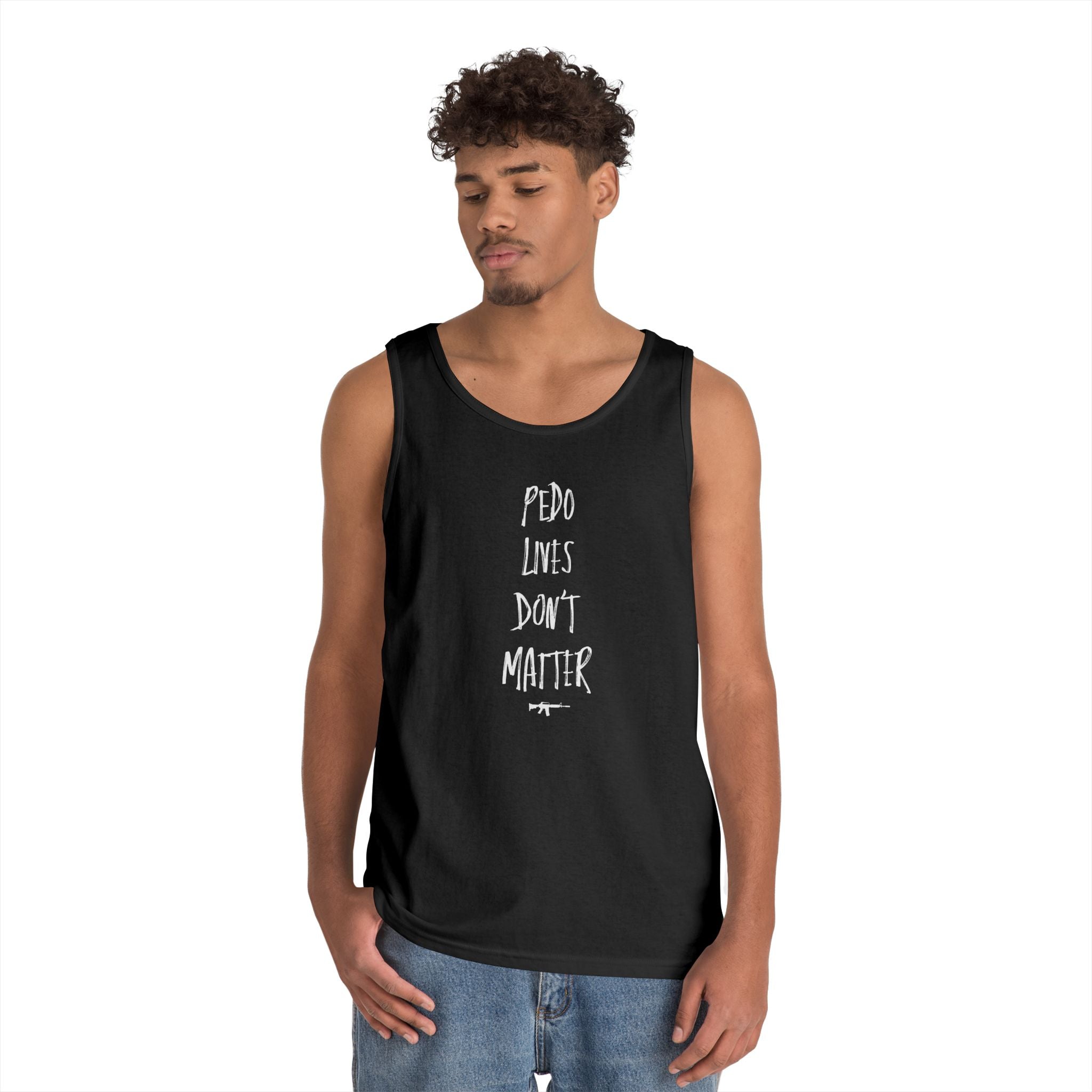 "PDF FILE LIVES DON'T MATTER" #0002 Marker Design Style Tank Top