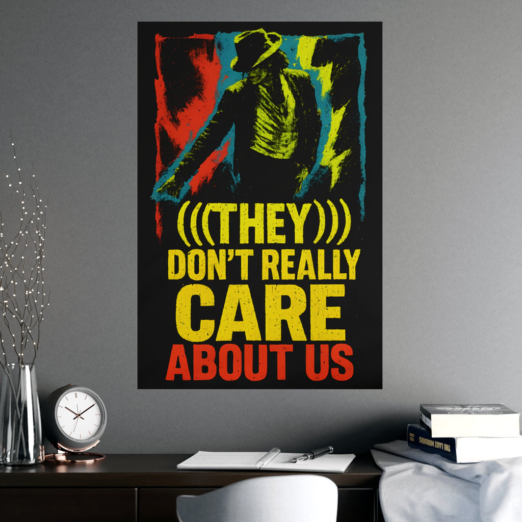 Michael Jackson "(((They ))) Don’t Really Care About Us” Poster