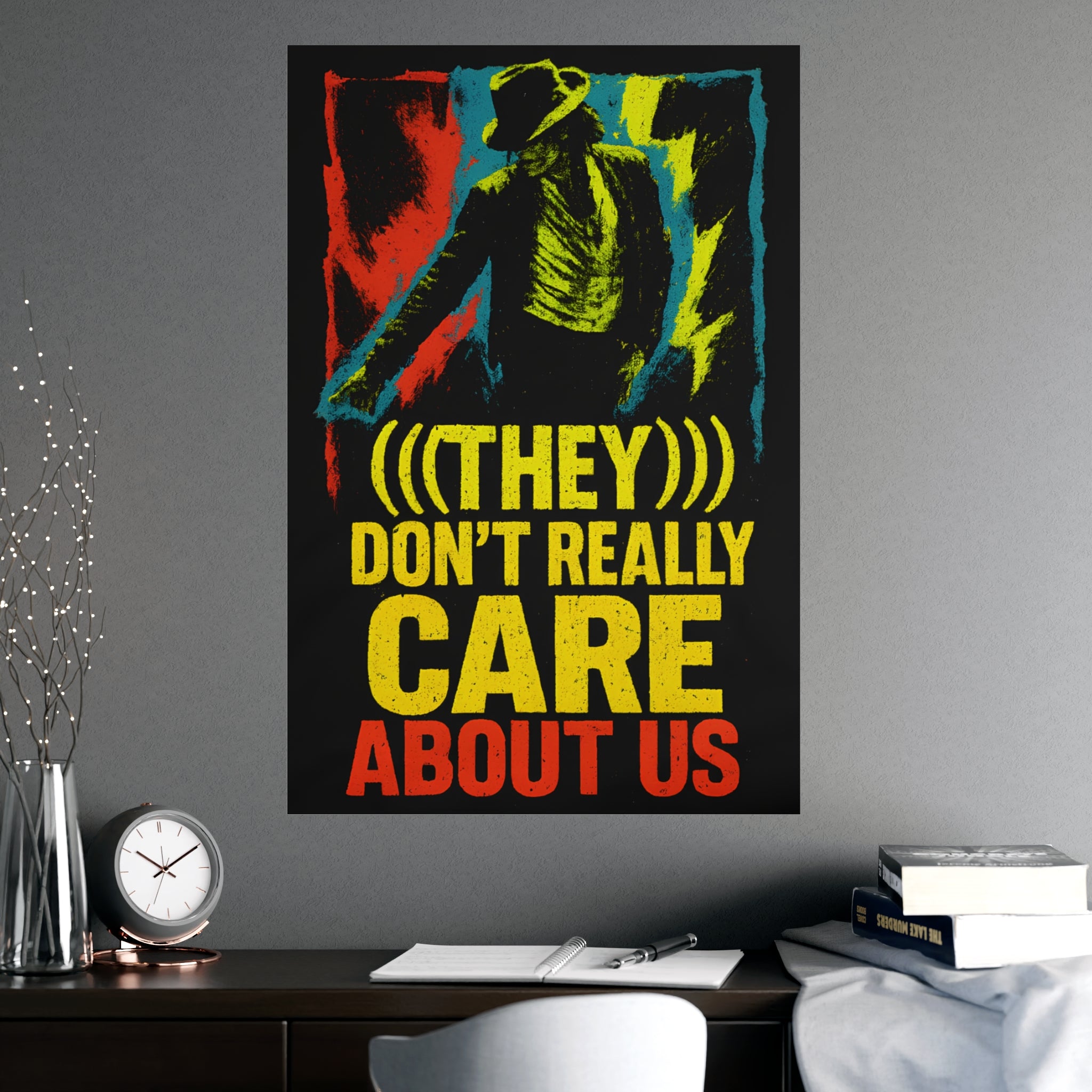 Michael Jackson "(((They ))) Don’t Really Care About Us” Poster