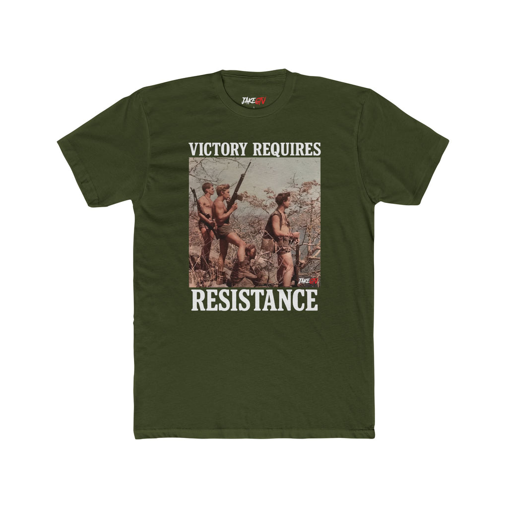 "Victory Requires Resistance" Vintage Fight Back Tee