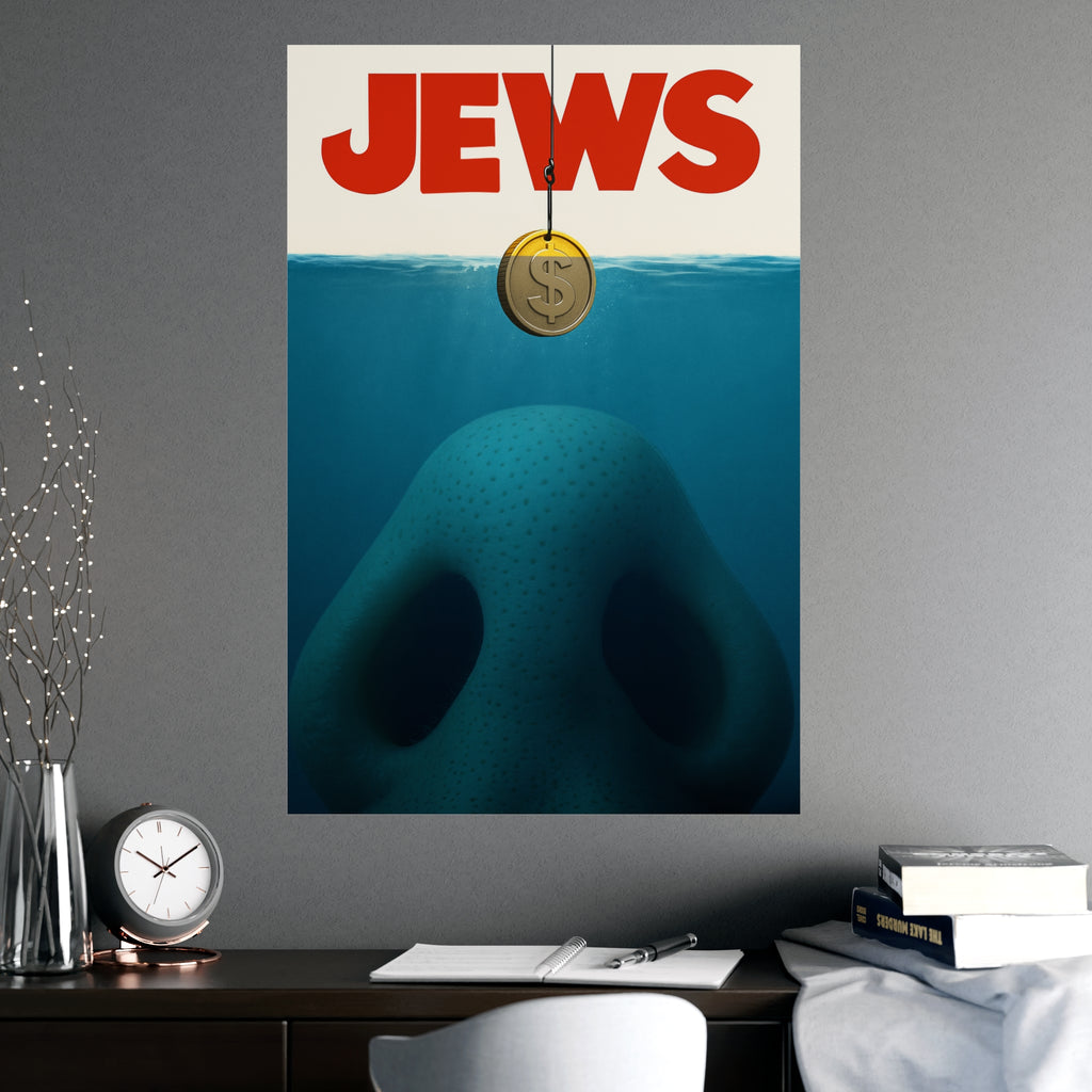 J*WS THE MOVIE (Jaws Parody) "The Good Life", Unique Home Decor, Statement Wall Art, Office Inspiration