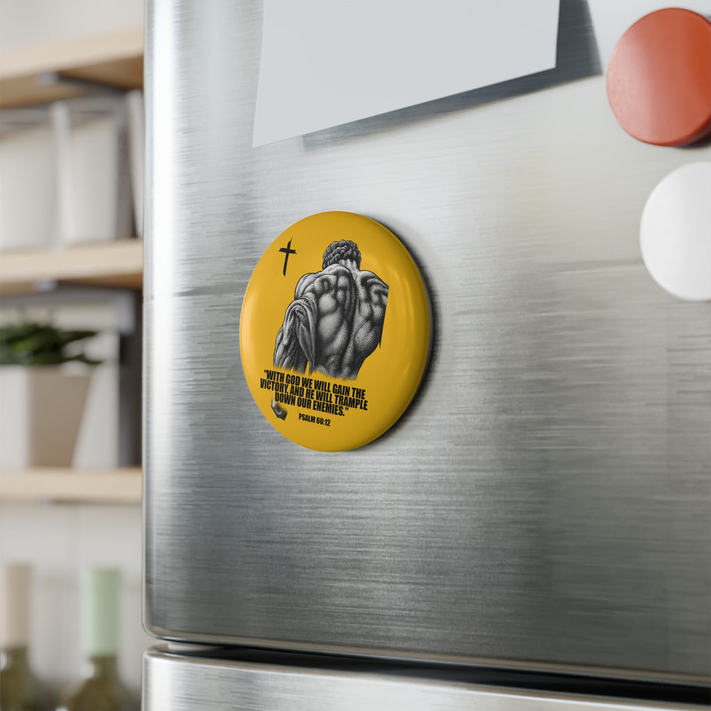 Inspirational Button Magnet, Round Magnet, Christ Decor, Motivational Gift, Wall Art Magnet, Home Office Decor, Noticer Magnet