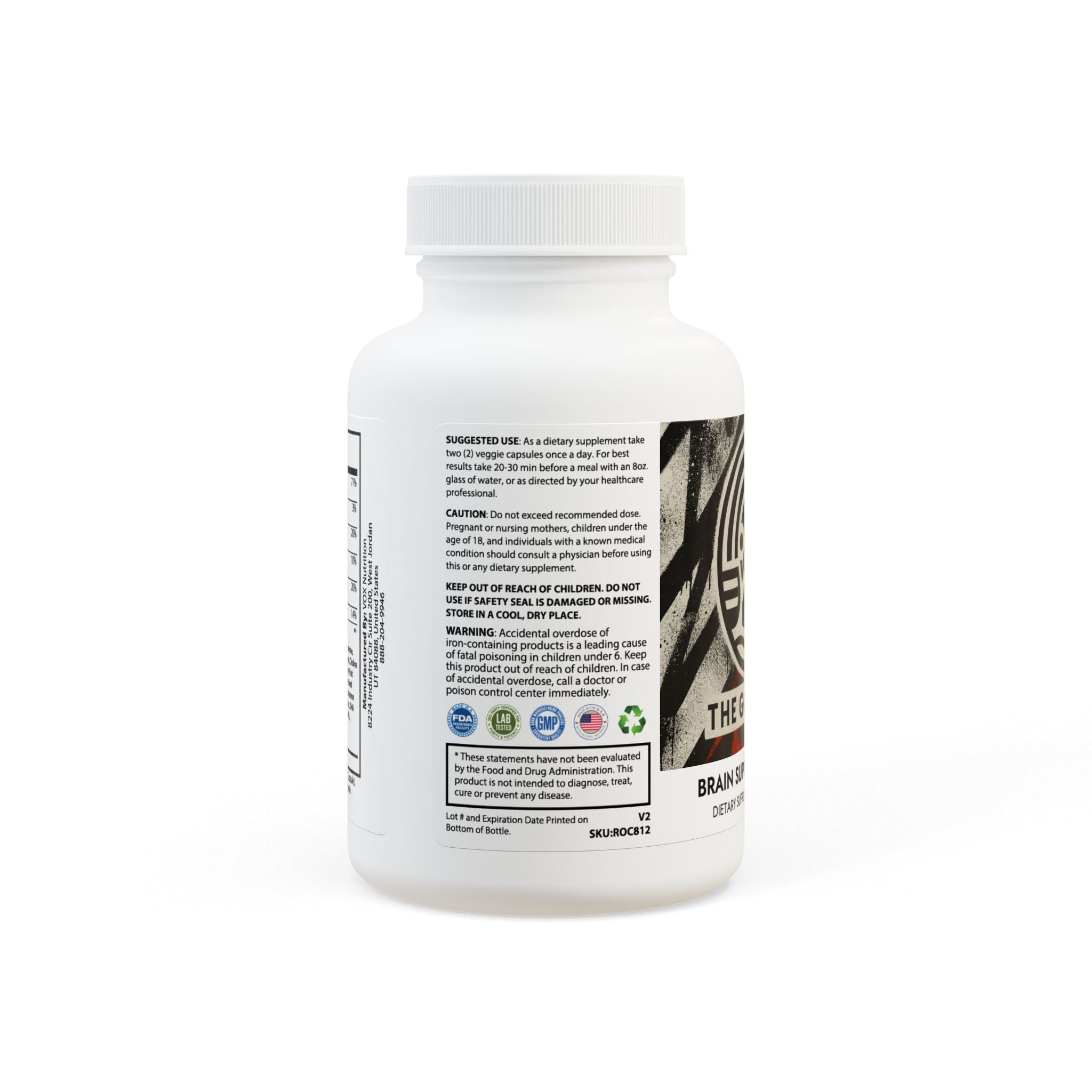 Brain Support Dopamine Nootropic (60 Capsules) *Choline, Bacopa, Tyrosine*