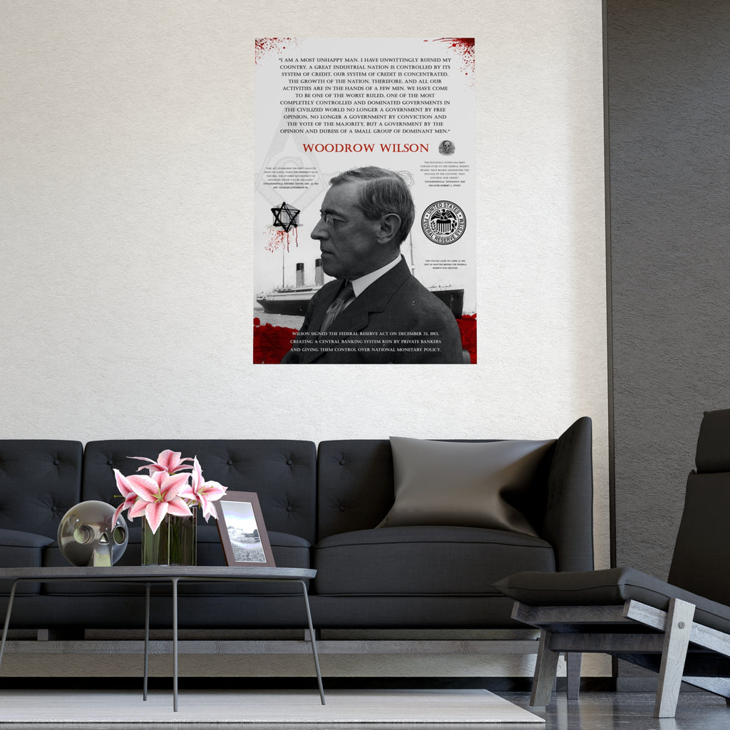 REAL HISTORY #0001 - Woodrow Wilson "Federal Reserve Regret", Federal Reserve, Real History Artwork