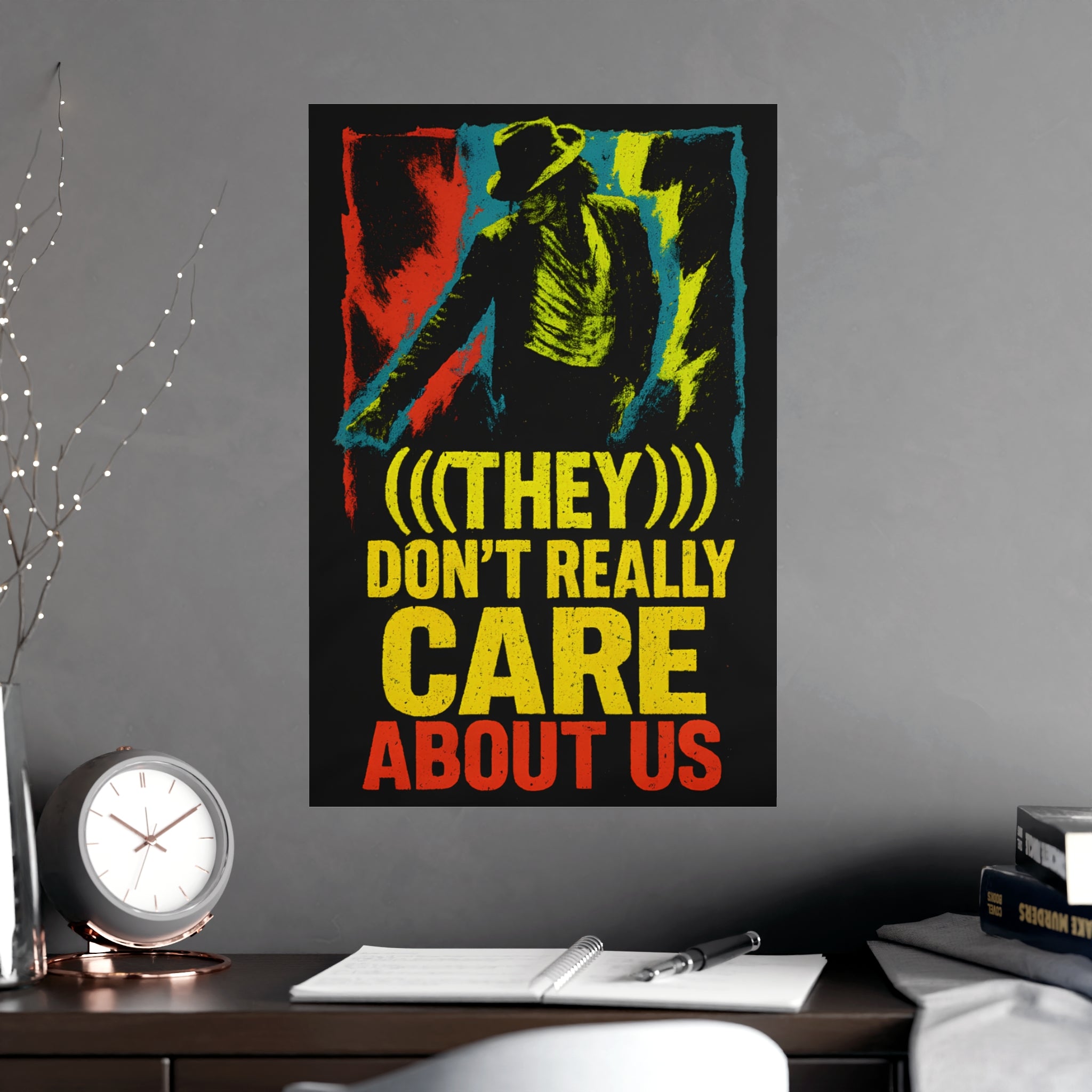 Michael Jackson "(((They ))) Don’t Really Care About Us” Poster