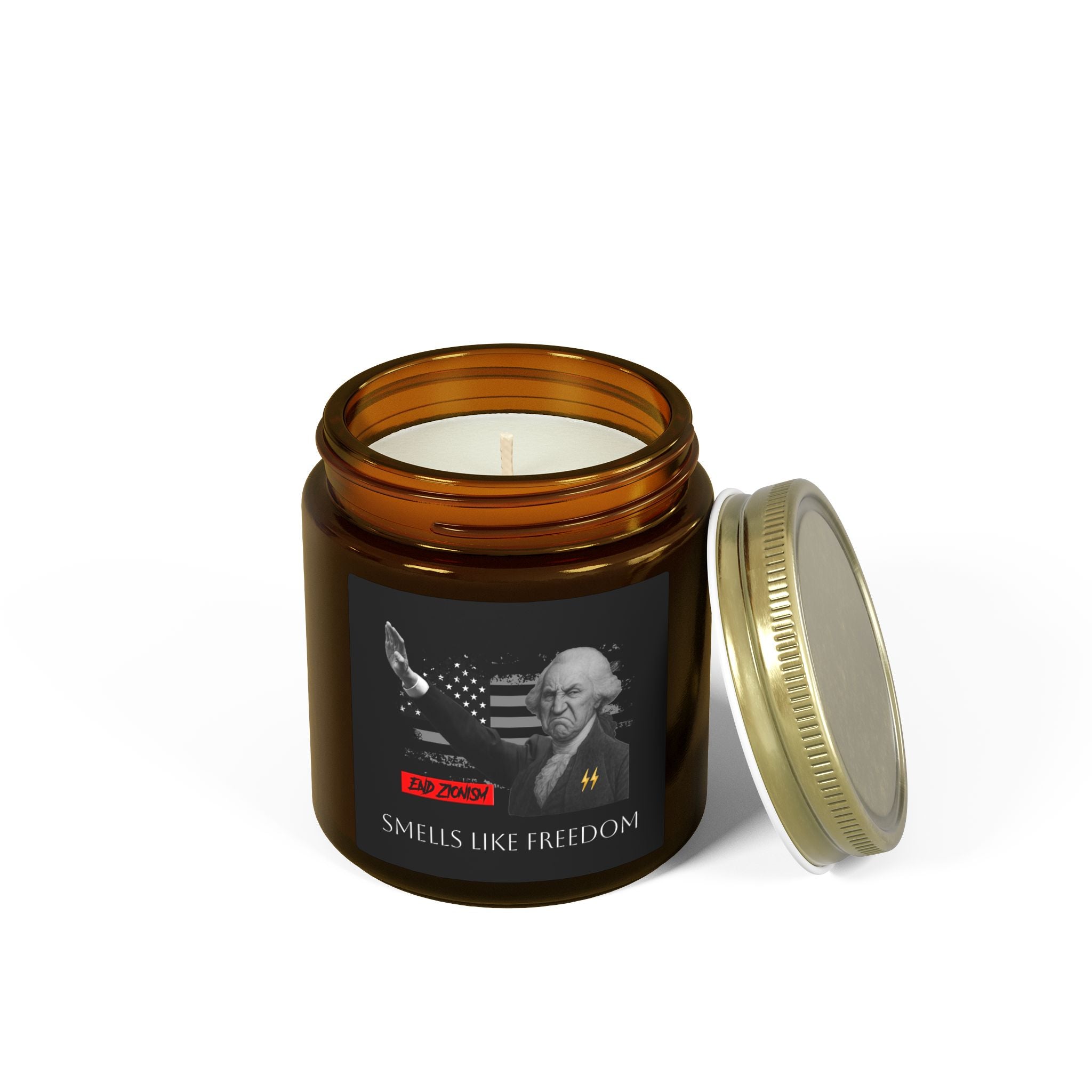 Patriot Scented Candle: "FREEDOM" — Cashmere Musk (4oz, 9oz) TGL [ANTI-SOY / ANTI-ZOG CANDLES]