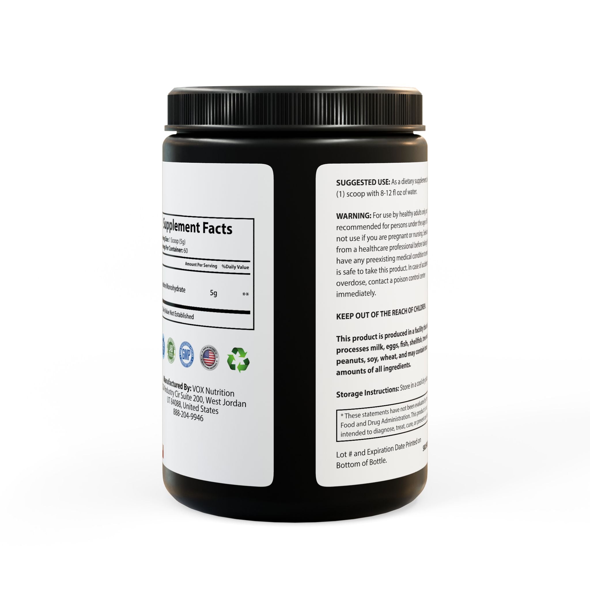 Creatine Monohydrate Supplement (300g, 10.58oz) *FAST-ABSORPTION MICRONIZED*