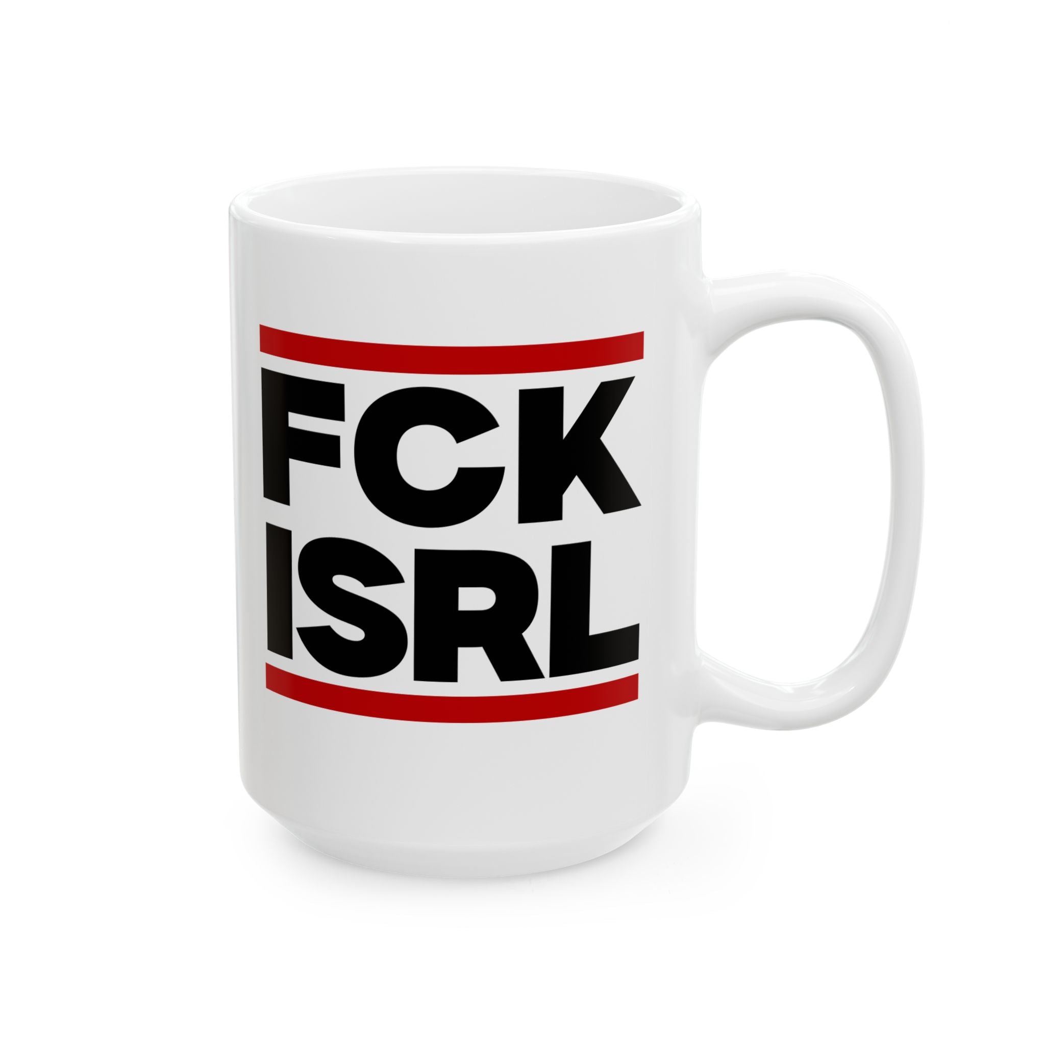#0003 Noticer Mug - "Noticer" FCK ISRL Ceramic Coffee Cup (11oz, 15oz)