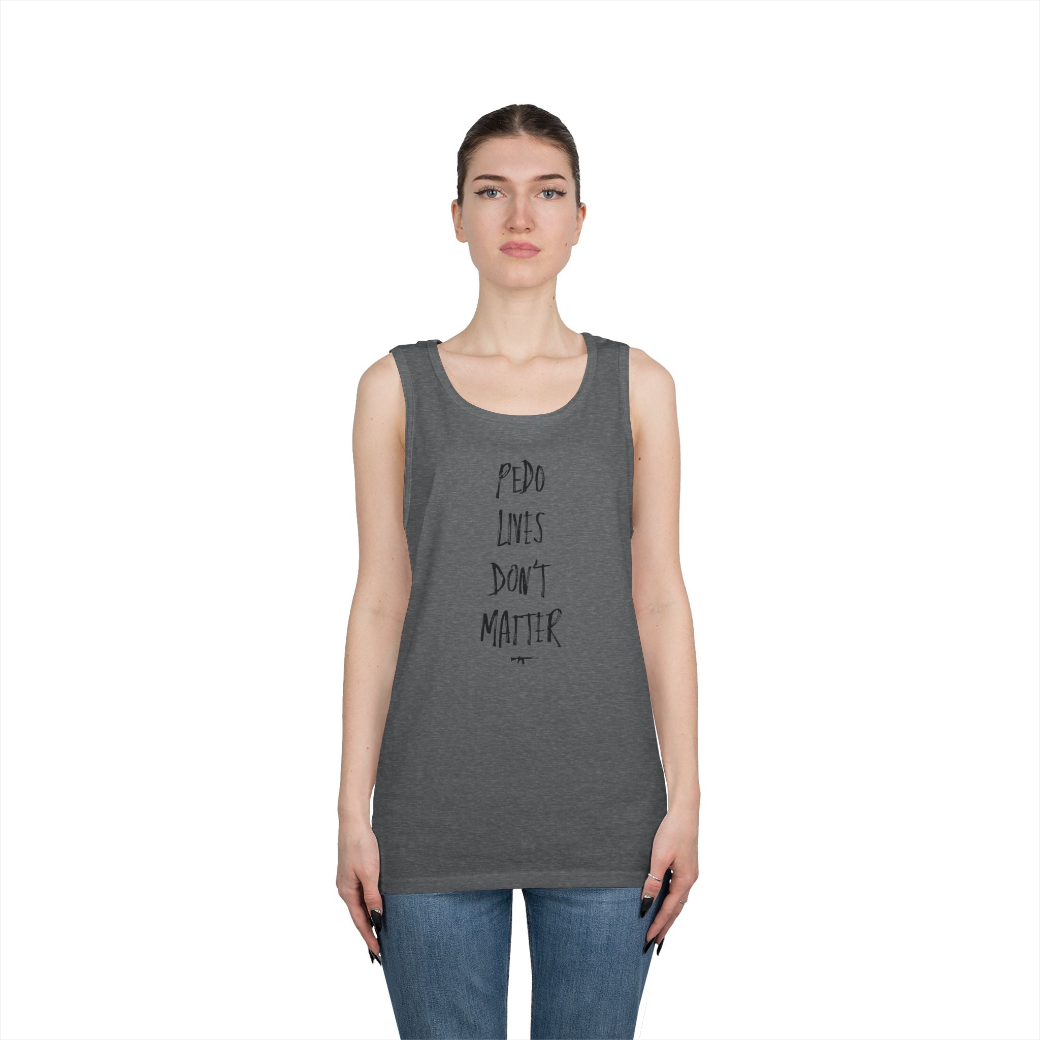"PDF FILE LIVES DON'T MATTER" #0002 Marker Design Style Tank Top