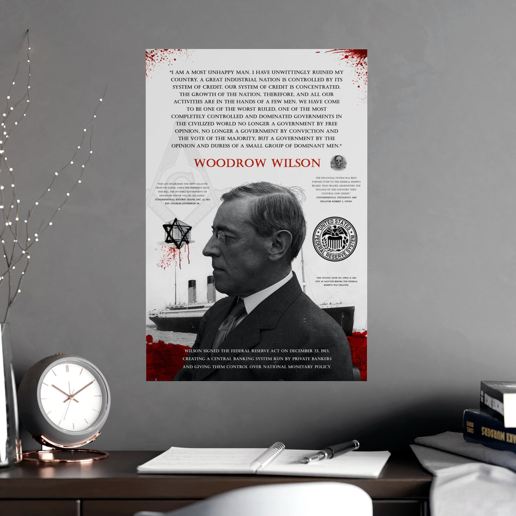 REAL HISTORY #0001 - Woodrow Wilson "Federal Reserve Regret", Federal Reserve, Real History Artwork
