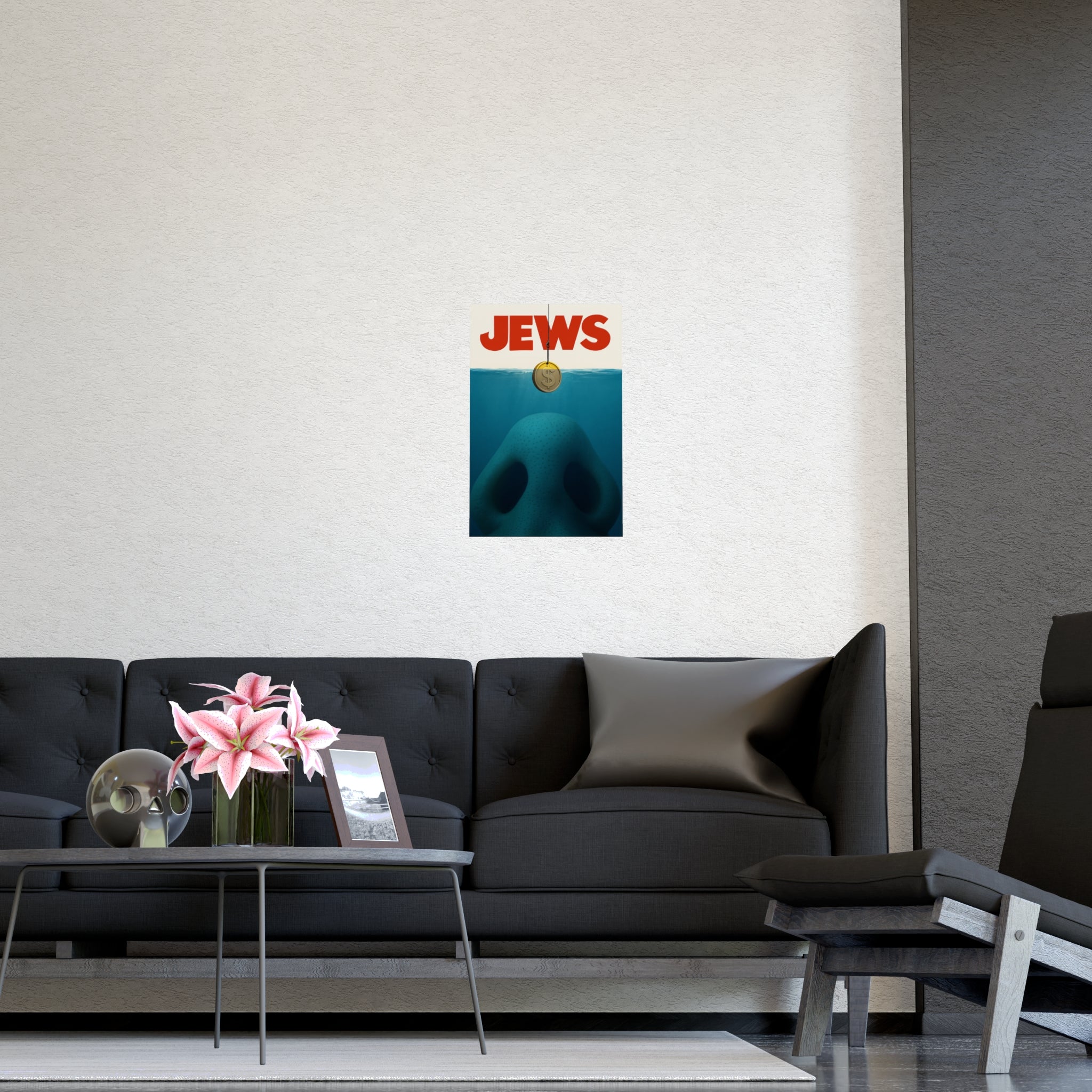 J*WS THE MOVIE (Jaws Parody) "The Good Life", Unique Home Decor, Statement Wall Art, Office Inspiration
